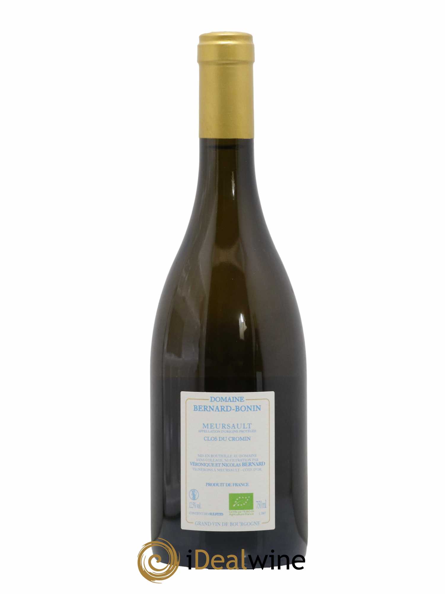 Meursault Clos du Cromin Bernard Bonin Le Pré de Manche 2020 - Lot de 1 bouteille - 1
