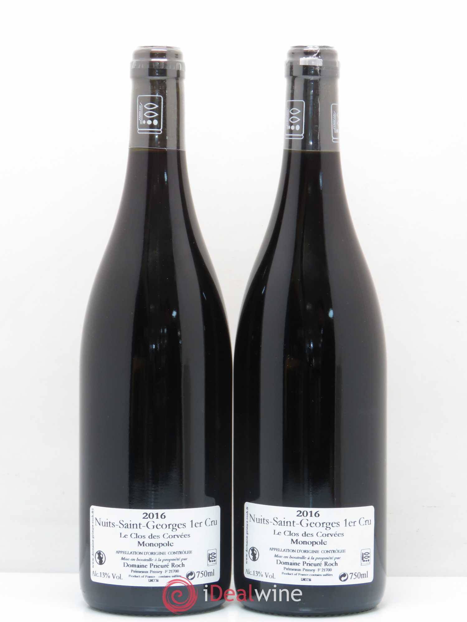 Nuits-Saint-Georges 1er Cru Le Clos des Corvées Prieuré Roch Vieilles vignes 2016 - Posten von 2 Flaschen - 1