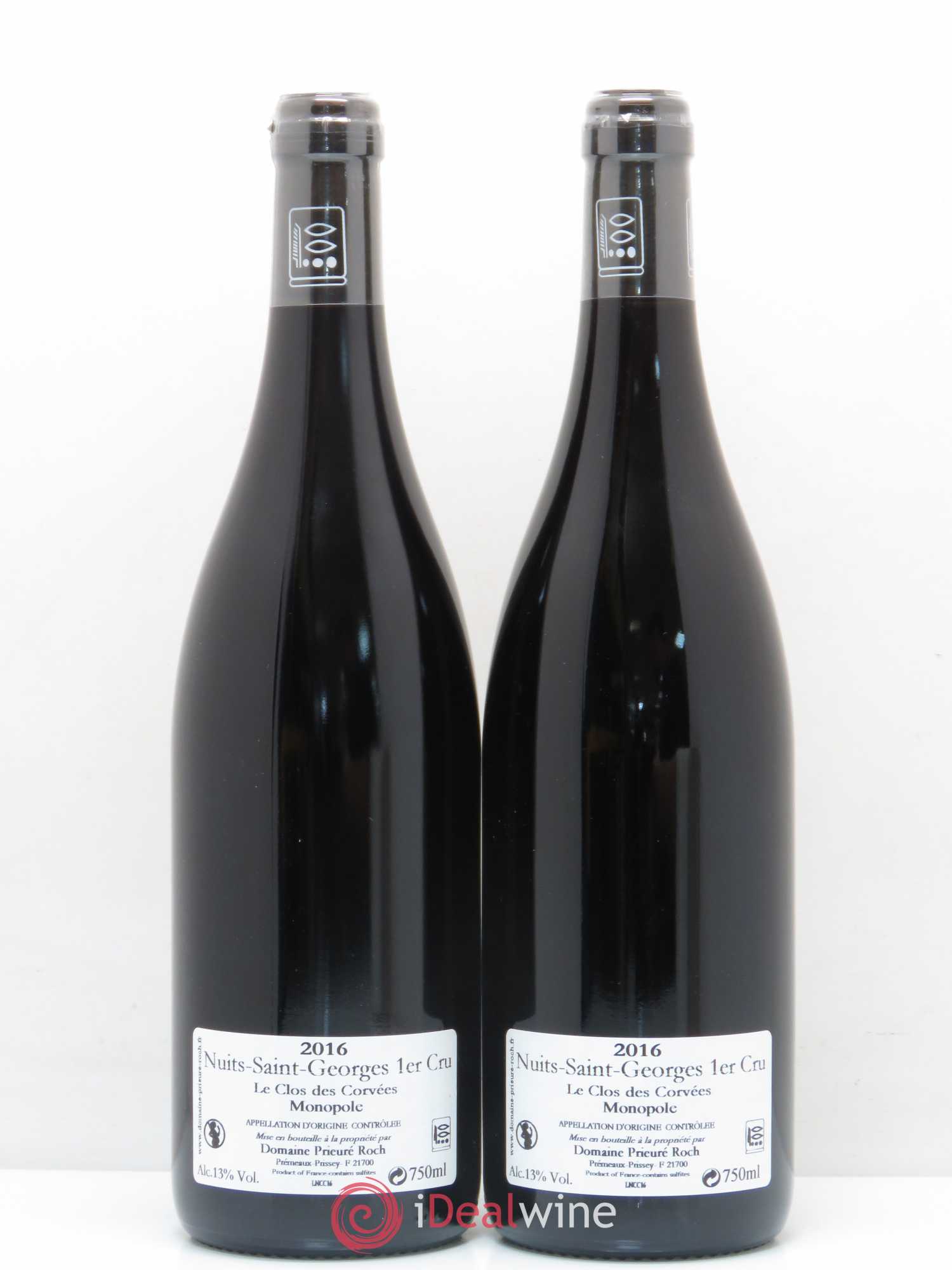 Nuits-Saint-Georges 1er Cru Le Clos des Corvées Prieuré Roch 2016 - Posten von 2 Flaschen - 1