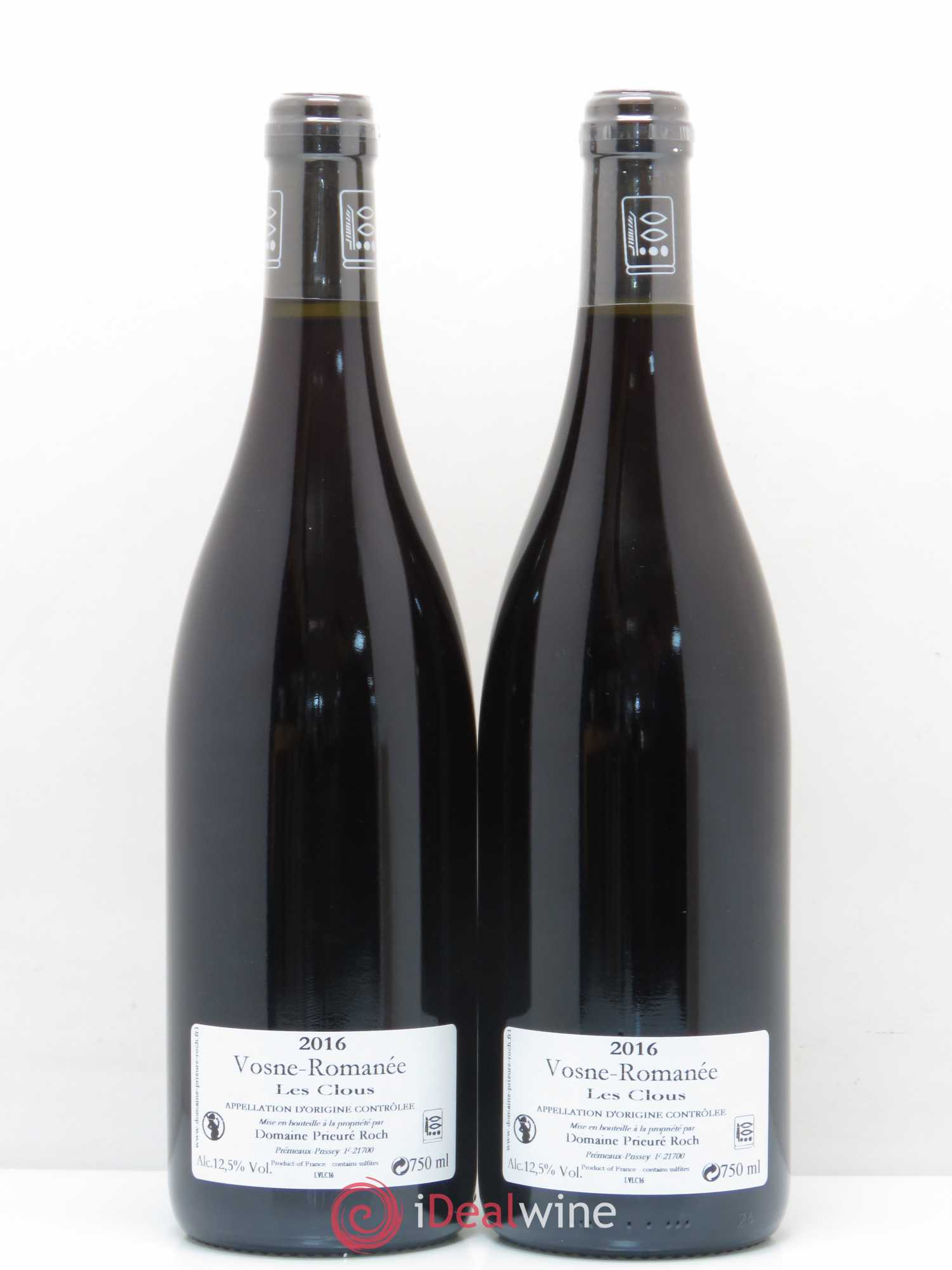 Vosne-Romanée Les Clous Prieuré Roch 2016 - Lot de 2 bouteilles - 1