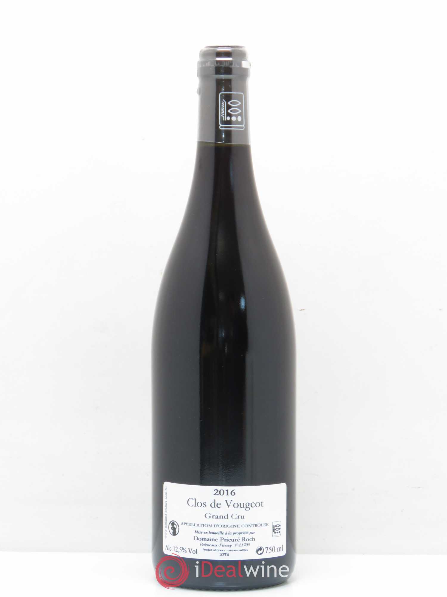 Clos de Vougeot Grand Cru Prieuré Roch (sans prix de réserve) 2016 - Lot de 1 bouteille - 1