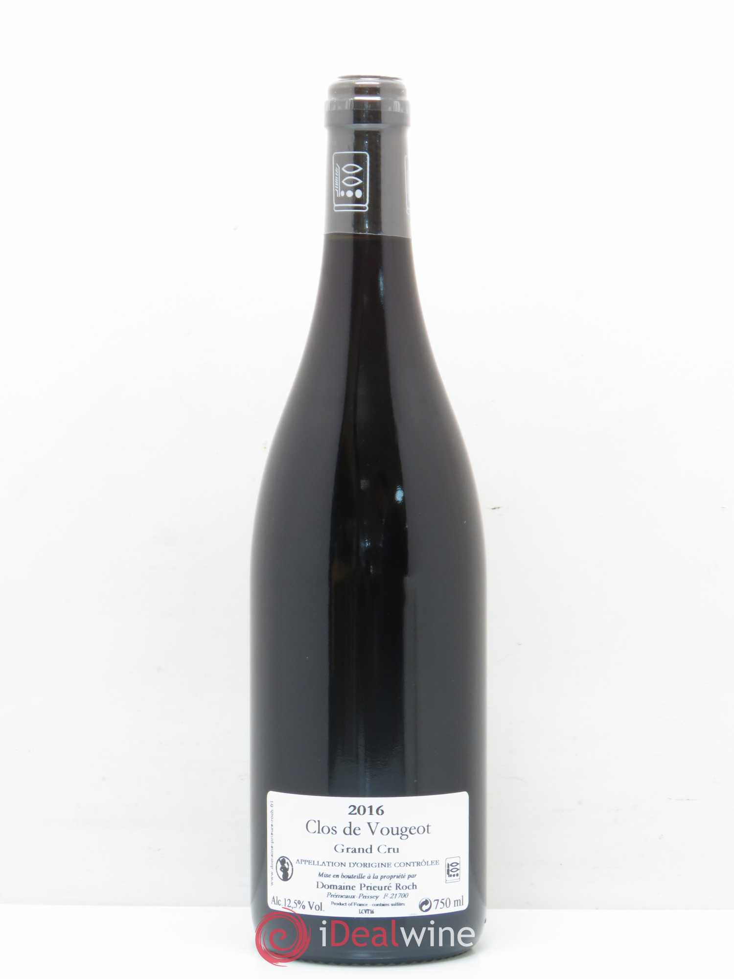 Clos de Vougeot Grand Cru Prieuré Roch (sans prix de réserve) 2016 - Lot de 1 bouteille - 1