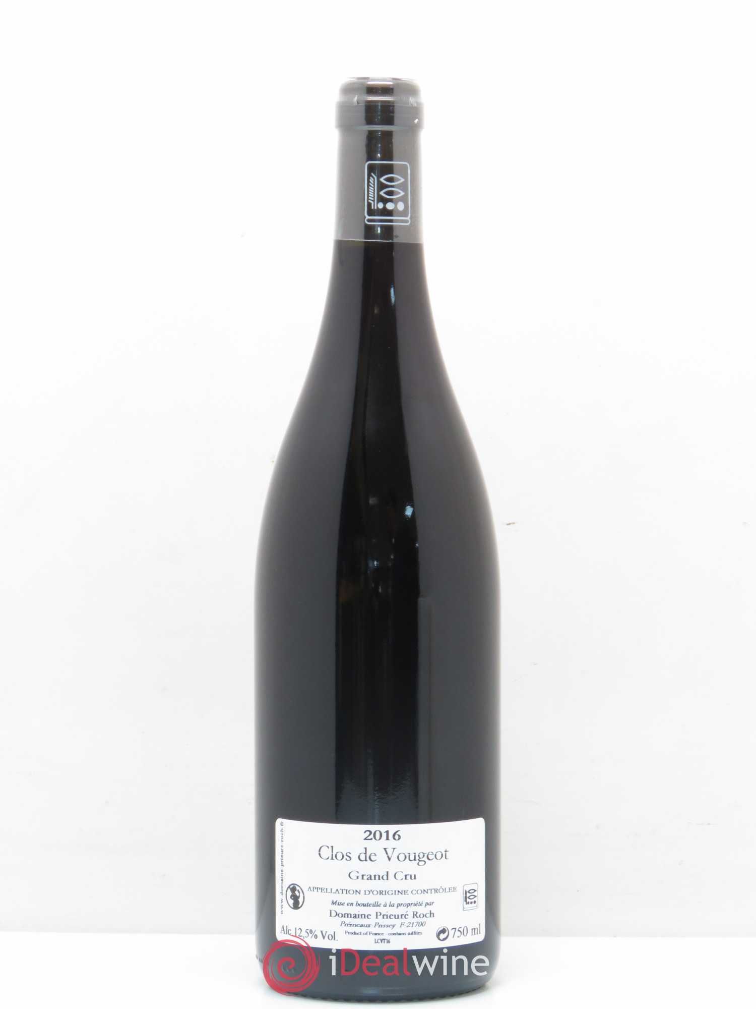 Clos de Vougeot Grand Cru Prieuré Roch (sans prix de réserve) 2016 - Lot de 1 bouteille - 1
