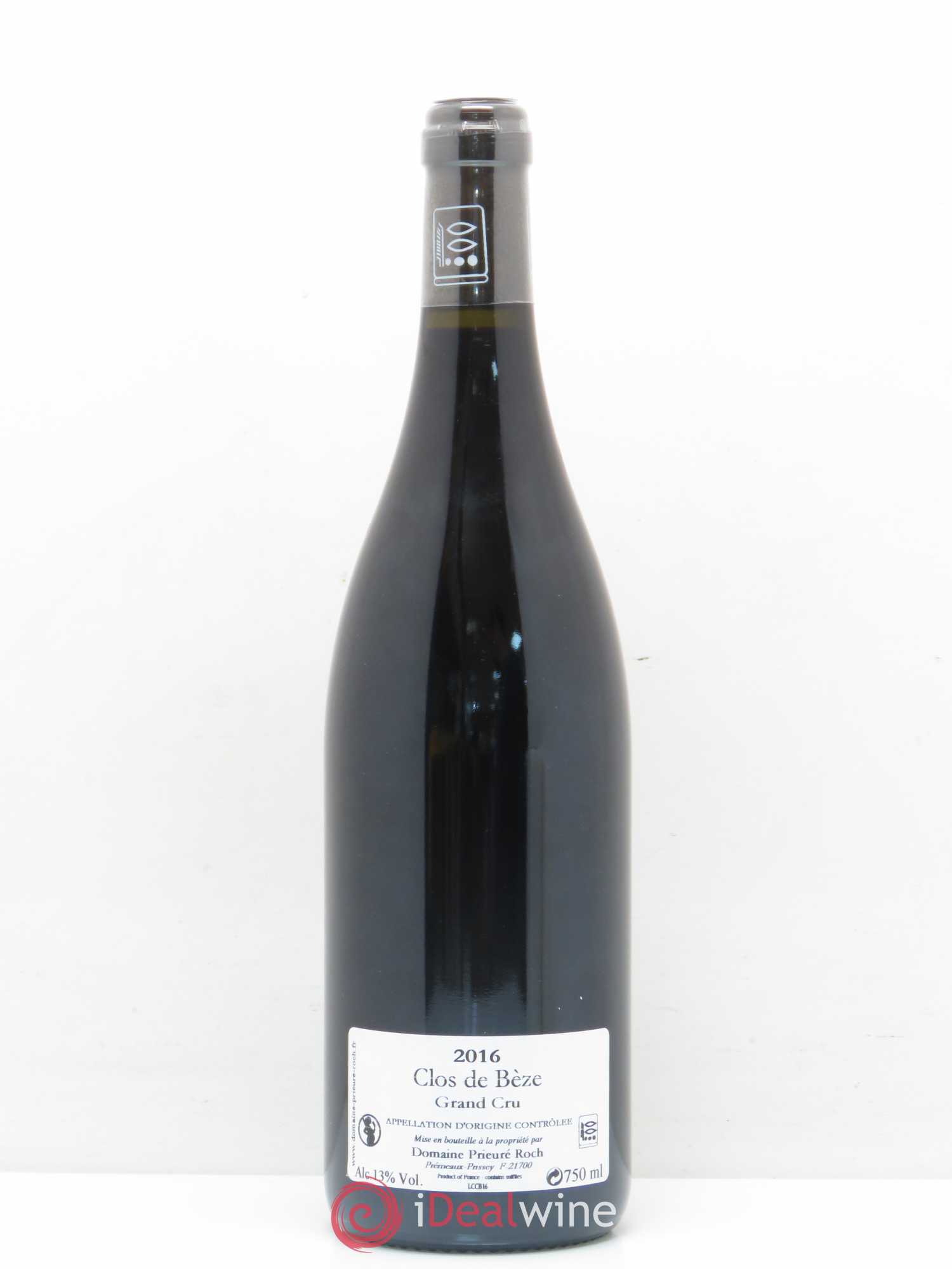 Chambertin Clos de Bèze Grand Cru Prieuré Roch 2016 - Lot de 1 bouteille - 1