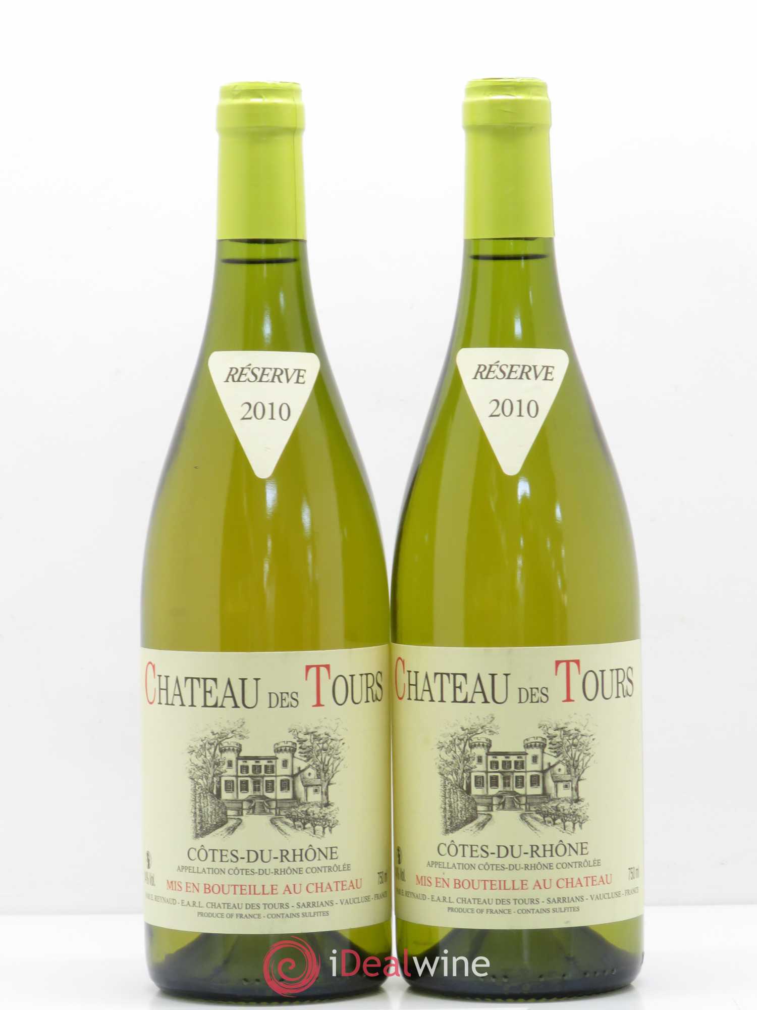 Côtes-du-Rhône Château des Tours Emmanuel Reynaud 2010 - Lot de 2 bouteilles - 0