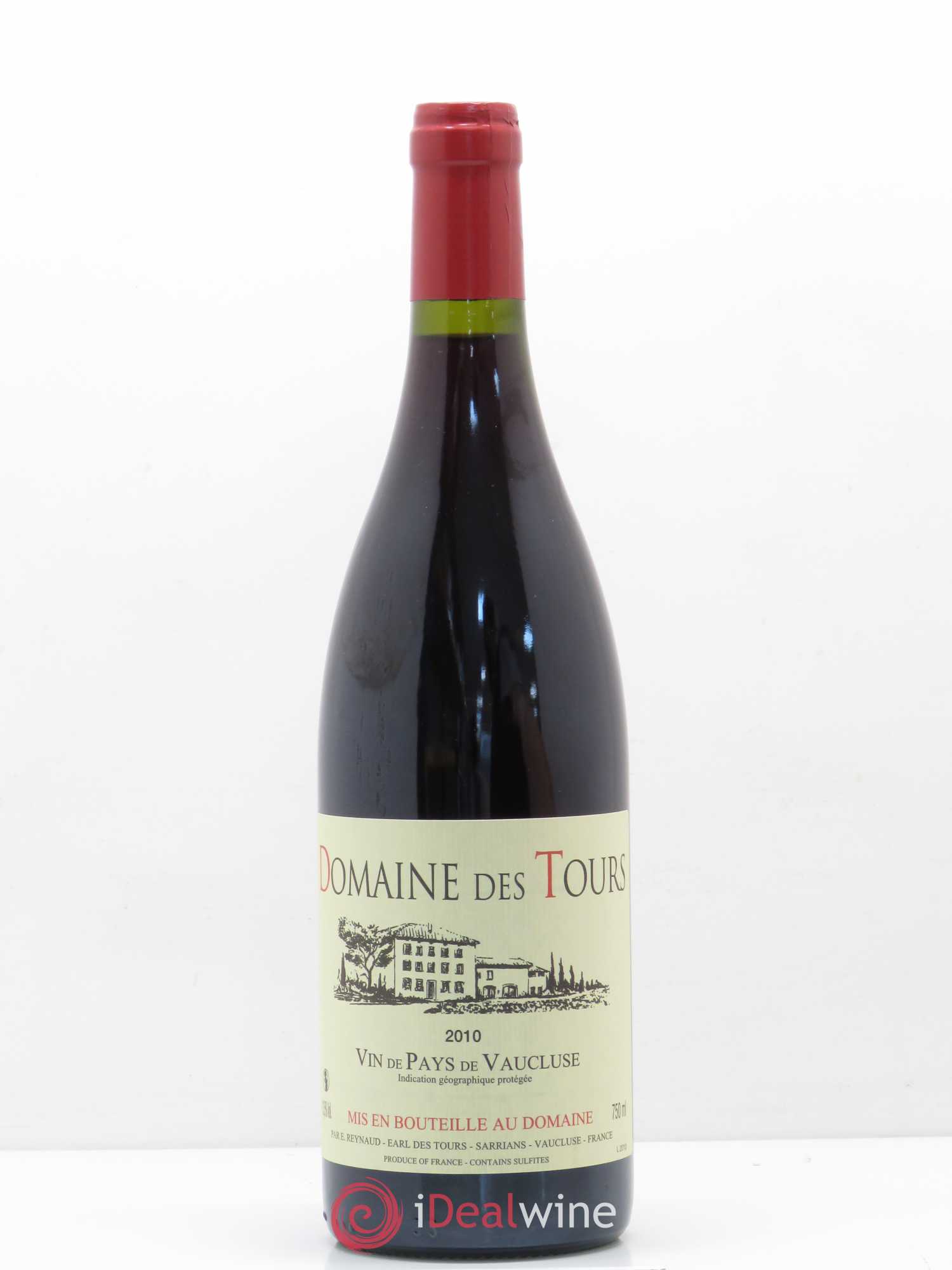 Vaucluse (Vin de Pays de Vaucluse) Domaine des Tours Emmanuel Reynaud 2010 - Lot de 1 bouteille - 0