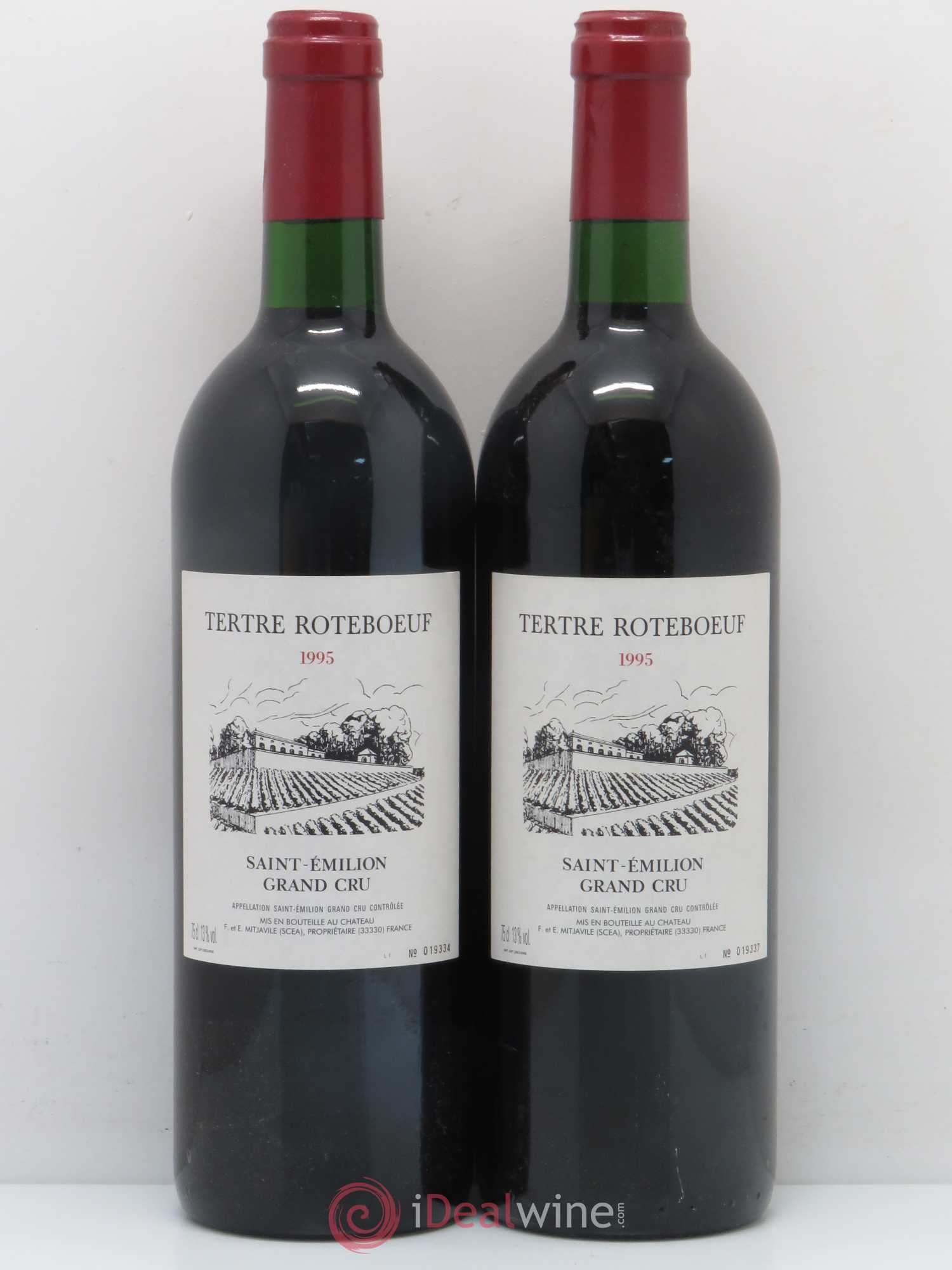 Château Tertre Roteboeuf 1995 - Lot of 2 bottles - 0