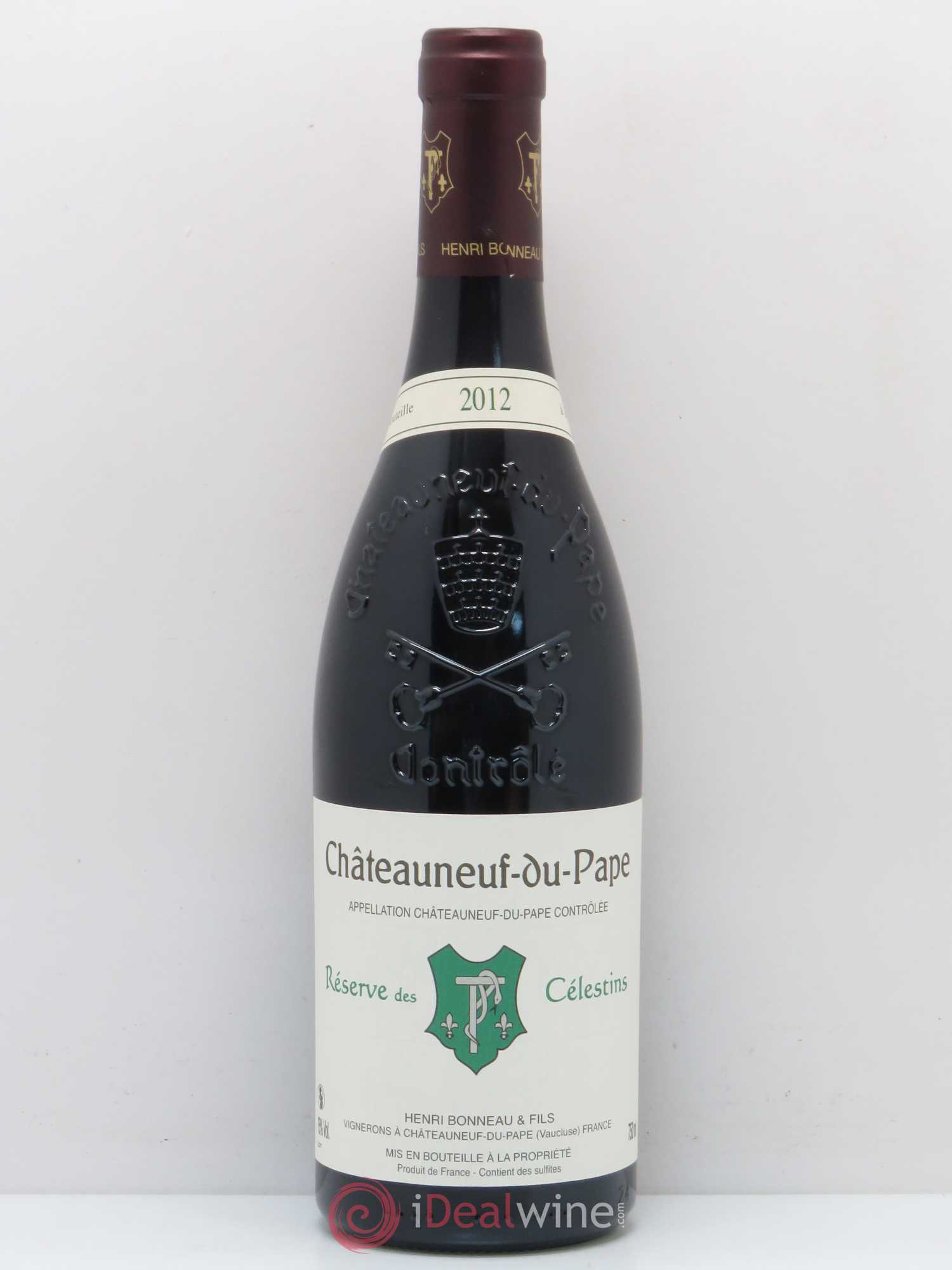 Châteauneuf-du-Pape Réserve des Célestins Henri Bonneau & Fils 2012 - Lot de 1 bouteille - 0