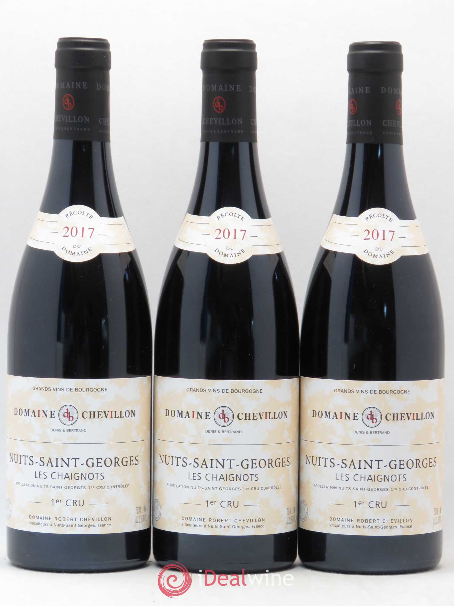 Nuits-Saint-Georges 1er Cru Les Chaignots Robert Chevillon 2017 - Lot de 3 bouteilles - 0