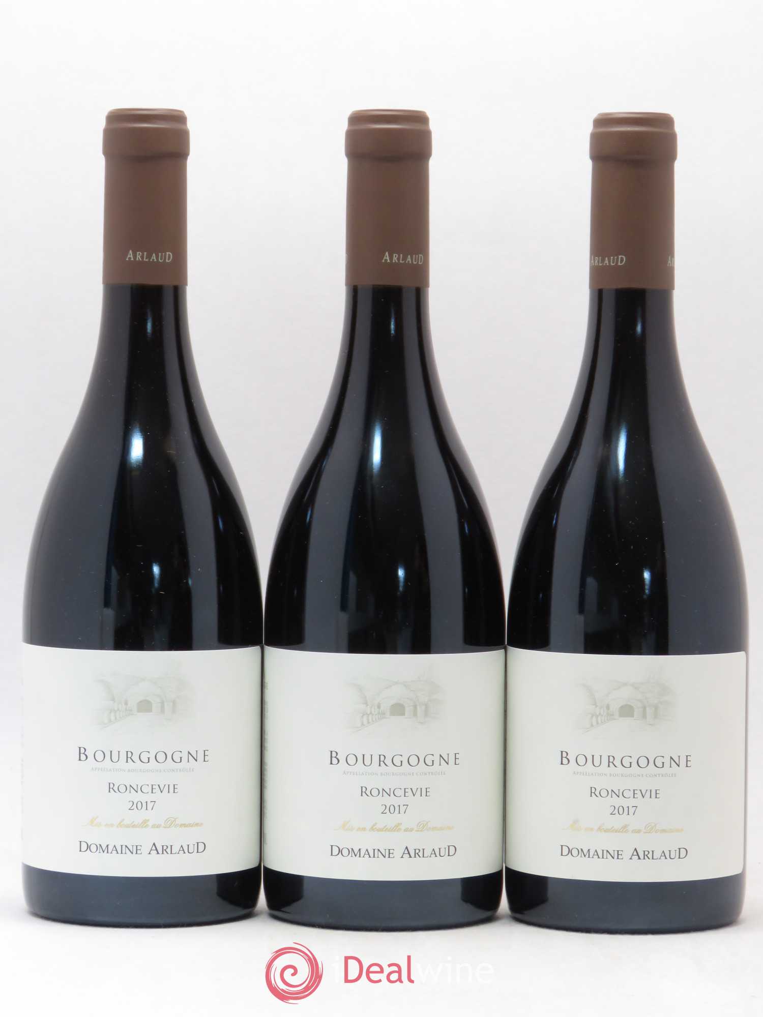 Bourgogne Roncevie Arlaud 2017 - Lot de 3 bouteilles - 0