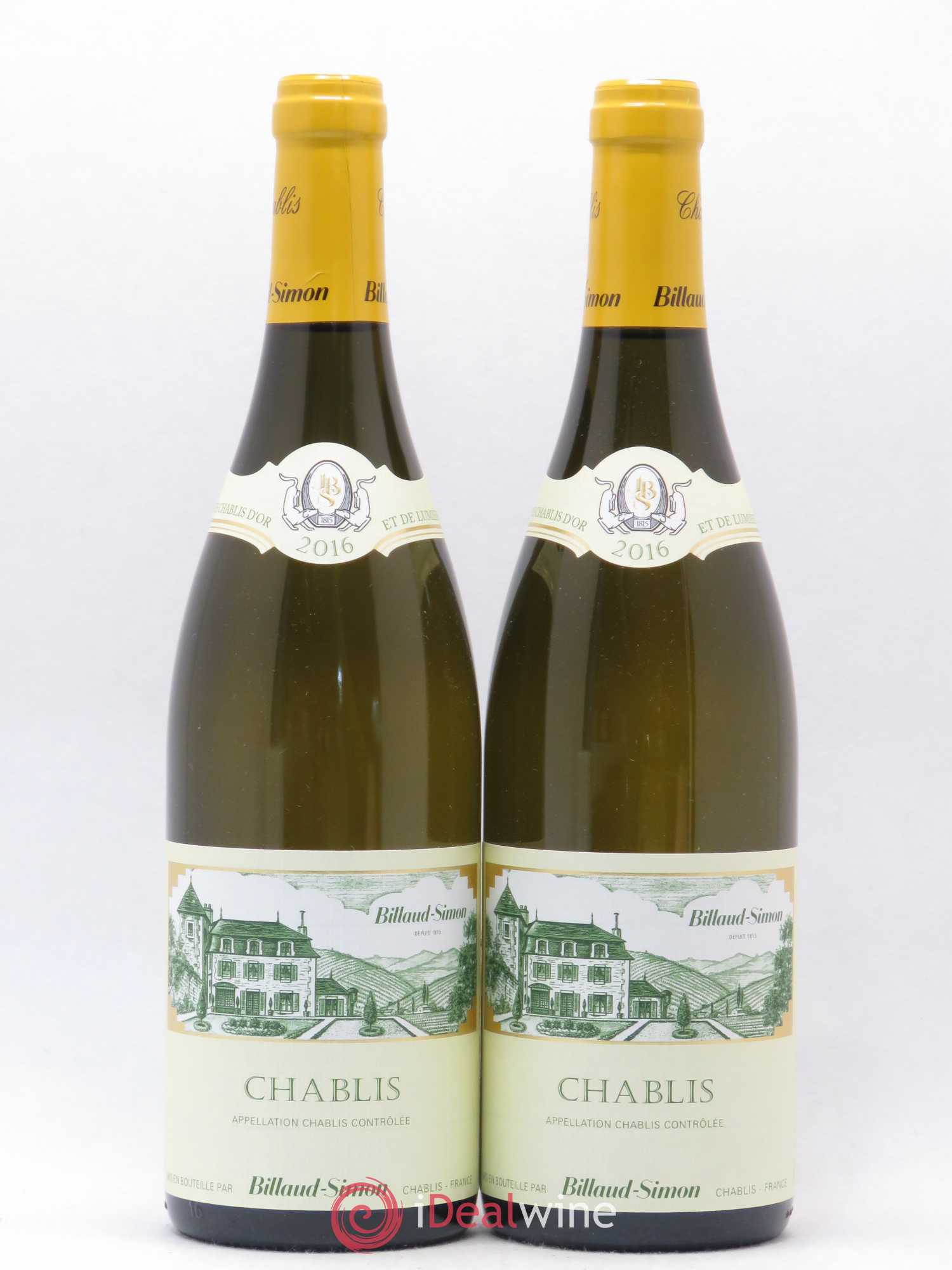Chablis Billaud-Simon (Domaine) 2016 - Lot de 2 bouteilles - 0