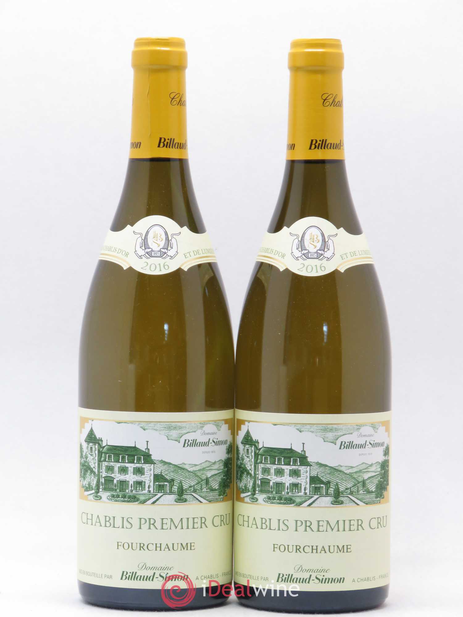 Chablis 1er Cru Fourchaume Billaud-Simon (Domaine) 2016 - Lot de 2 bouteilles - 0