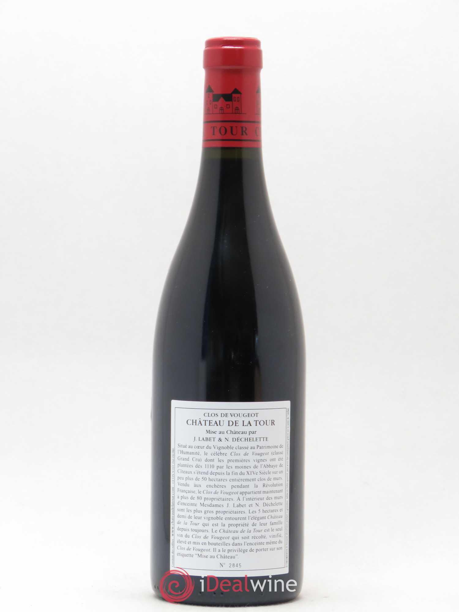 Clos de Vougeot Grand Cru Château de La Tour 2016 - Lot de 1 bouteille - 1