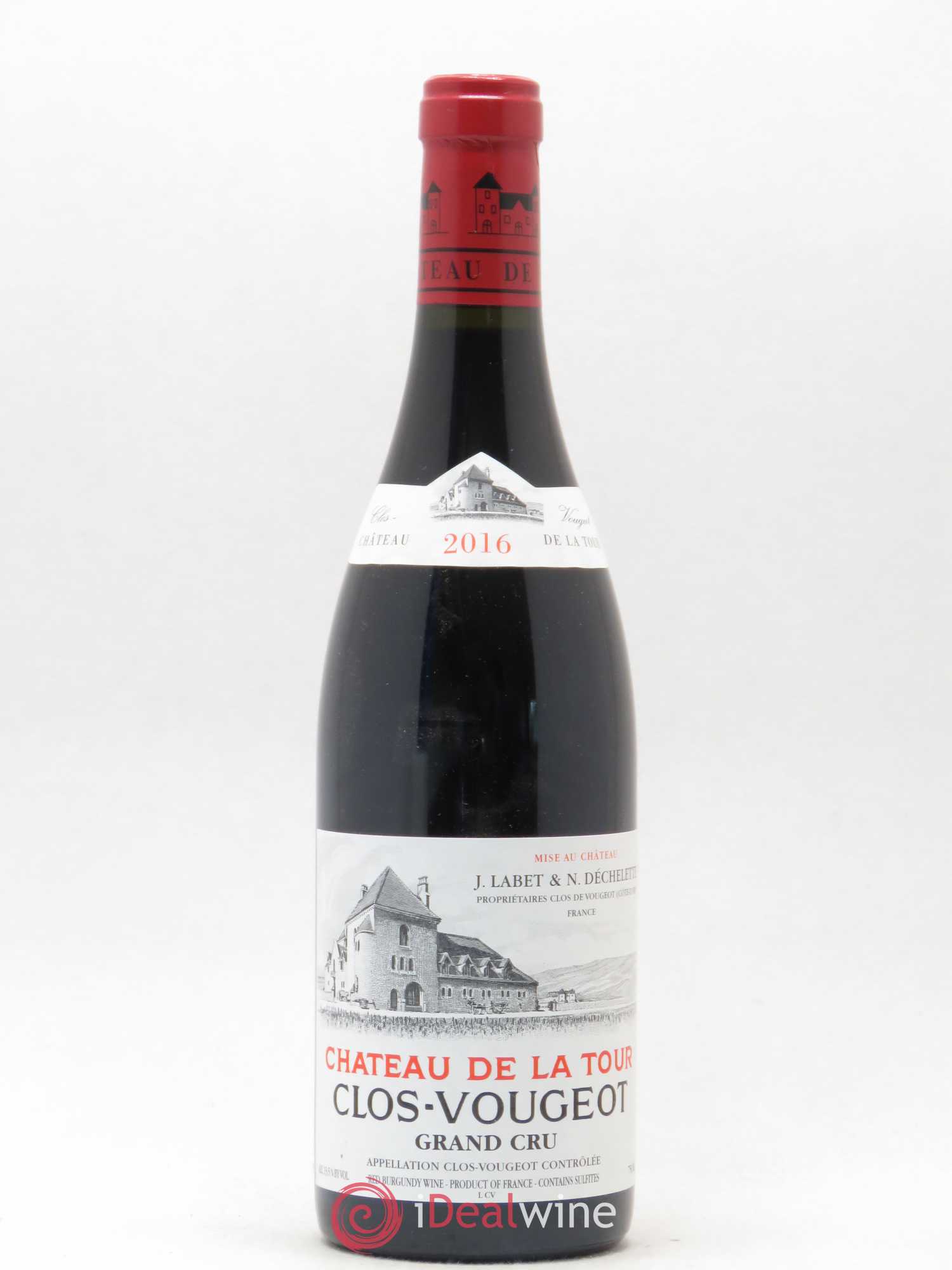 Clos de Vougeot Grand Cru Château de La Tour 2016 - Lot de 1 bouteille - 0