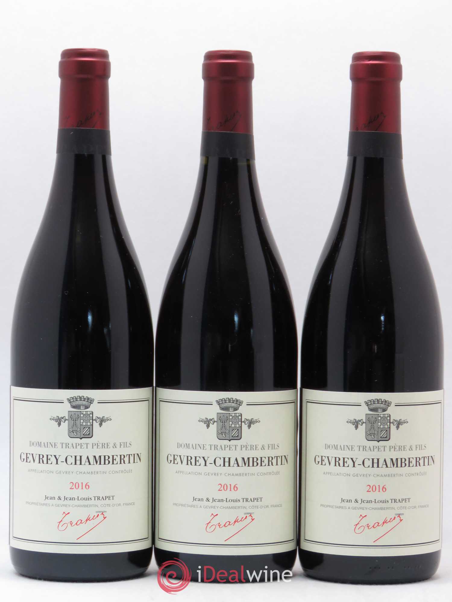 Gevrey-Chambertin Domaine Trapet 2016 - Lot de 3 bouteilles - 0