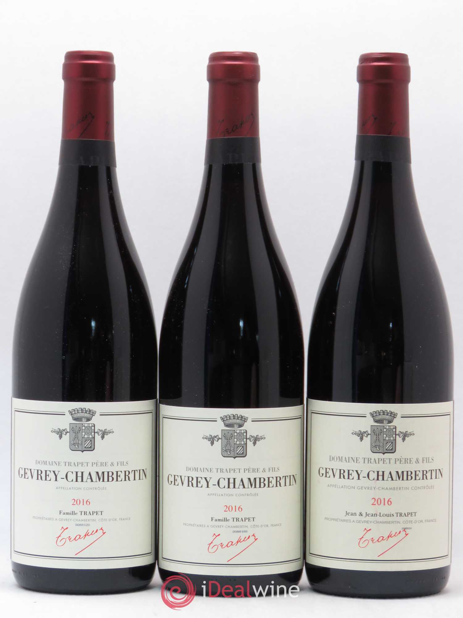 Gevrey-Chambertin Domaine Trapet 2016 - Lot de 3 bouteilles - 0