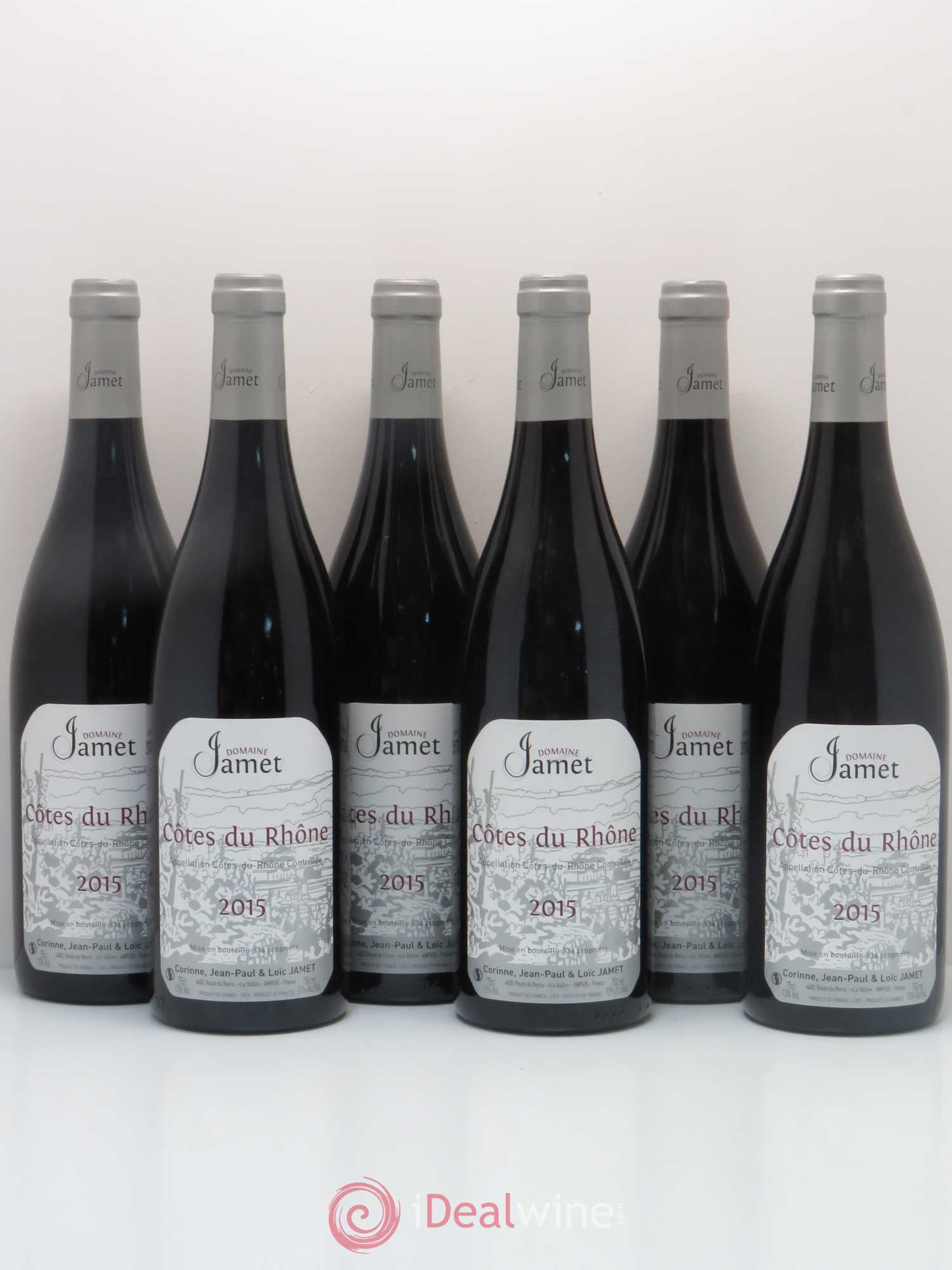 Côtes-du-Rhône Jamet (Domaine) 2015 - Lot de 6 bouteilles - 0