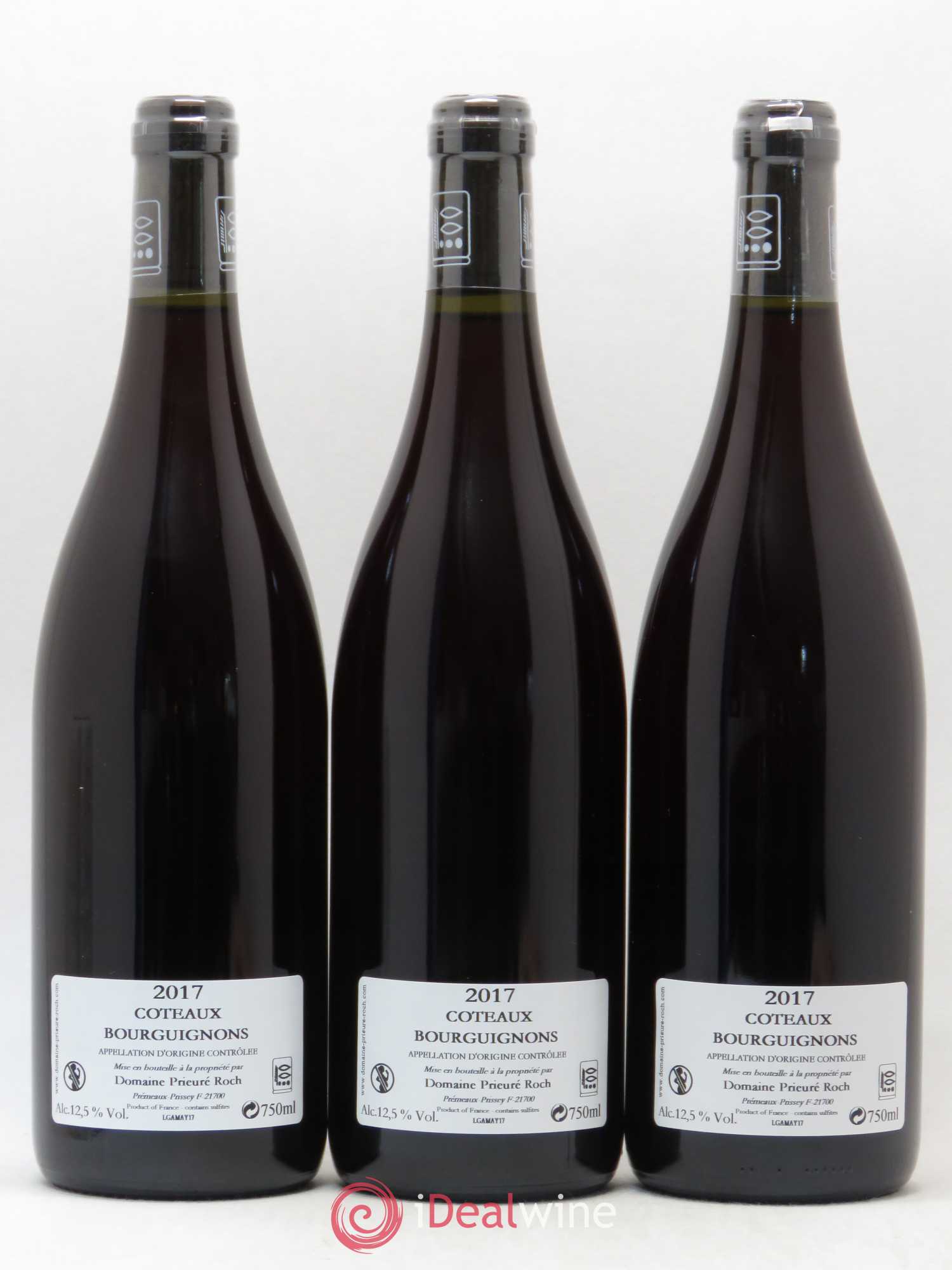 Coteaux Bourguignons Prieuré Roch Gamay 2017 - Lot de 3 bouteilles - 1