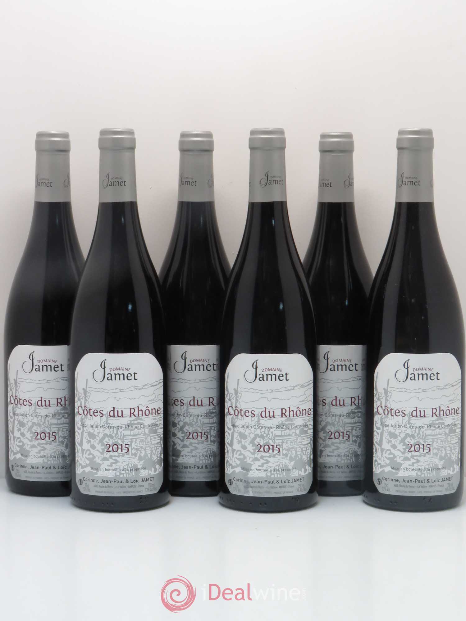 Côtes-du-Rhône Jamet (Domaine) 2015 - Lot de 6 bouteilles - 0