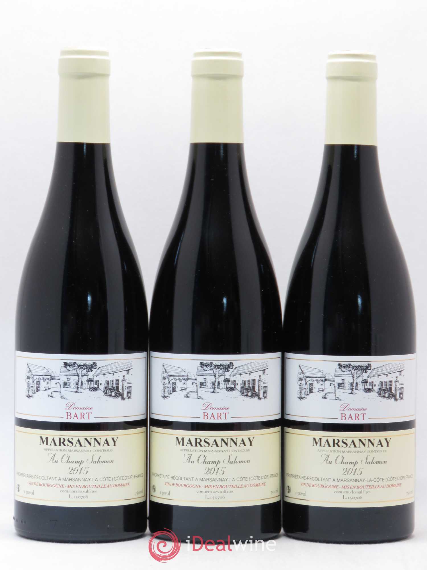 Marsannay Au Champ Salomon Bart (Domaine) 2015 - Lot de 3 bouteilles - 0