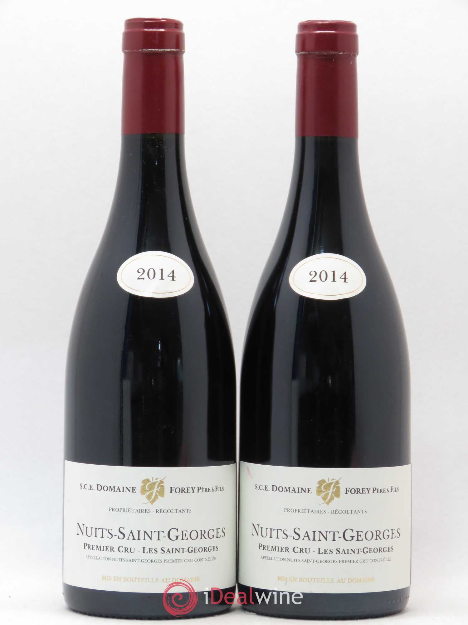 Nuits-Saint-Georges 1er Cru Les Saints Georges Domaine Forey 2014 - Posten von 2 Flaschen - 0