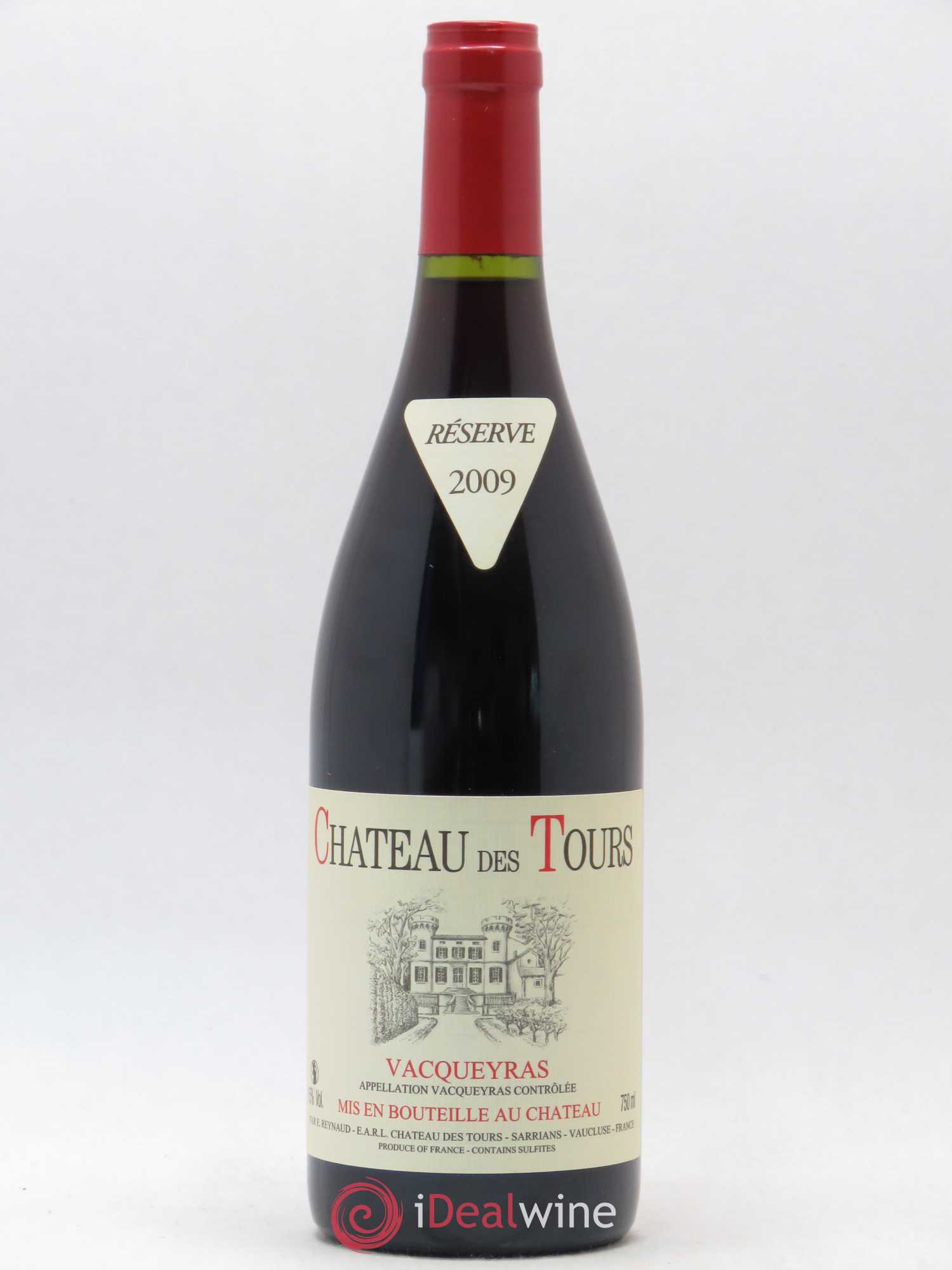 Vacqueyras Château des Tours Emmanuel Reynaud 2009 - Lot de 1 bouteille - 0