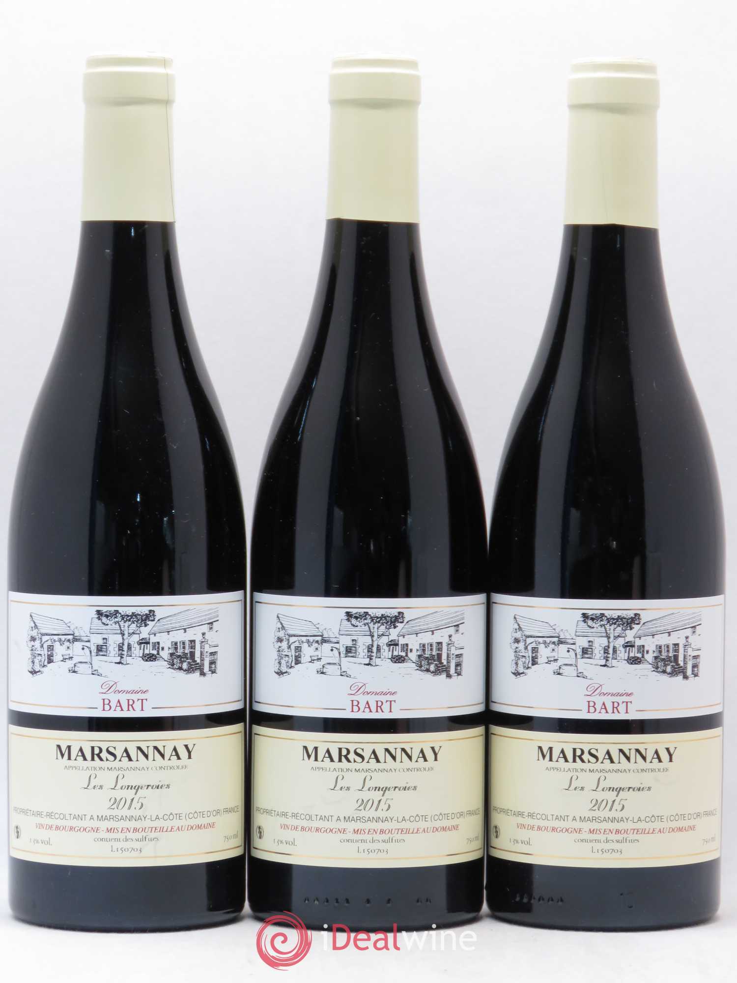 Marsannay Les Longeroies Bart (Domaine) 2015 - Lot de 3 bouteilles - 0
