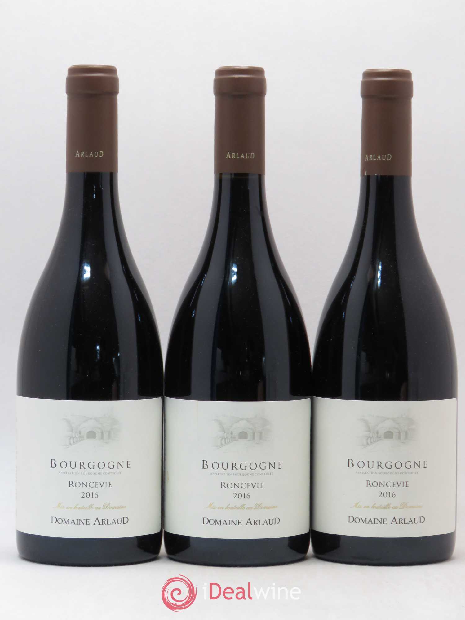 Bourgogne Roncevie Arlaud 2016 - Lot de 3 bouteilles - 0