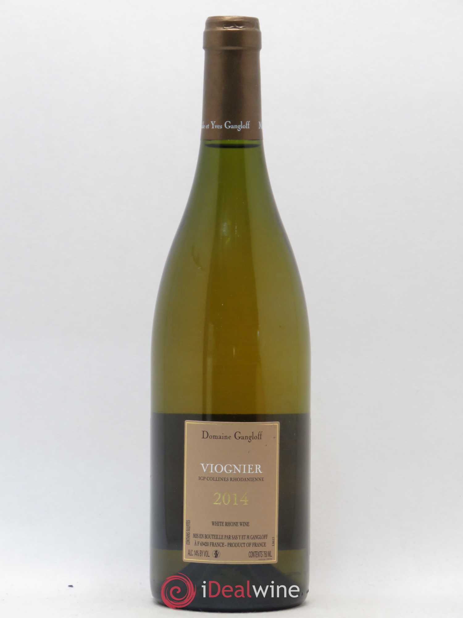 Collines Rhodaniennes Viognier Gangloff 2014 - Posten von 1 Flasche - 1