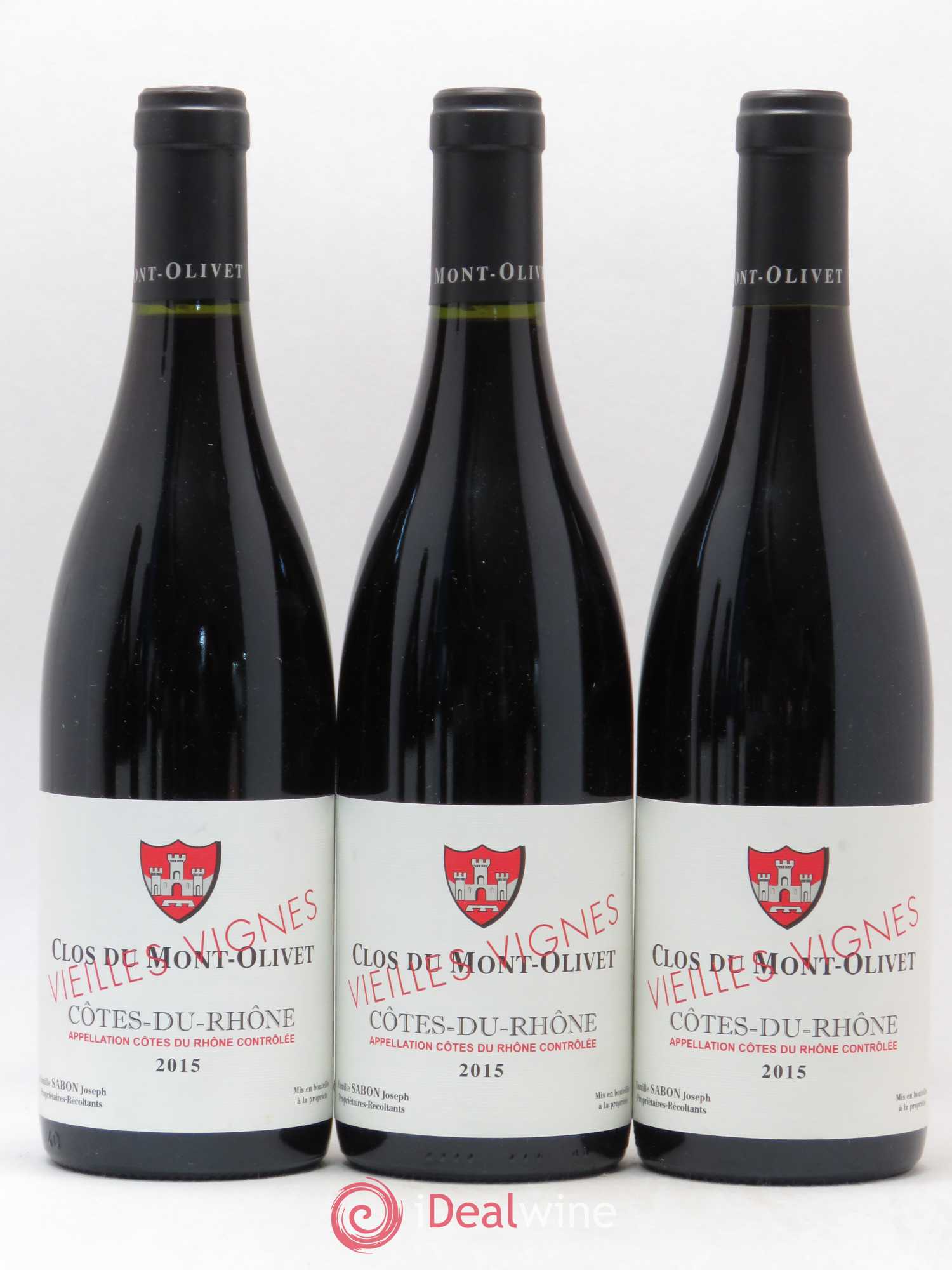 Côtes-du-Rhône Vieilles Vignes Clos du Mont-Olivet 2015 - Lot de 6 bouteilles - 2
