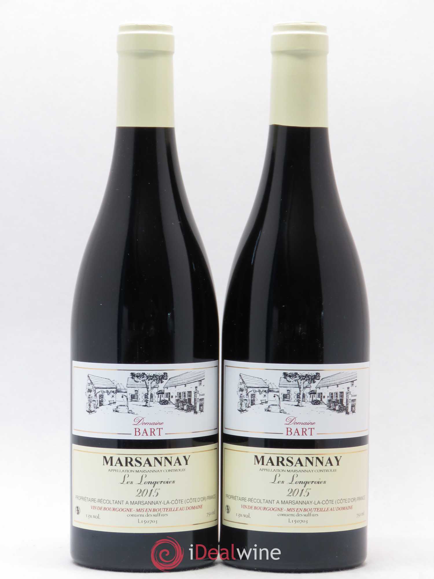 Marsannay Les Longeroies Bart (Domaine) 2015 - Lot de 2 bouteilles - 0