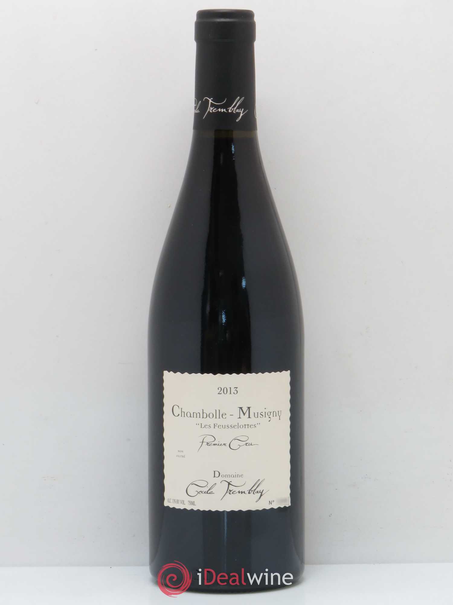 Chambolle-Musigny 1er Cru Les Feusselottes Cécile Tremblay 2013 - Lot de 1 bouteille - 0