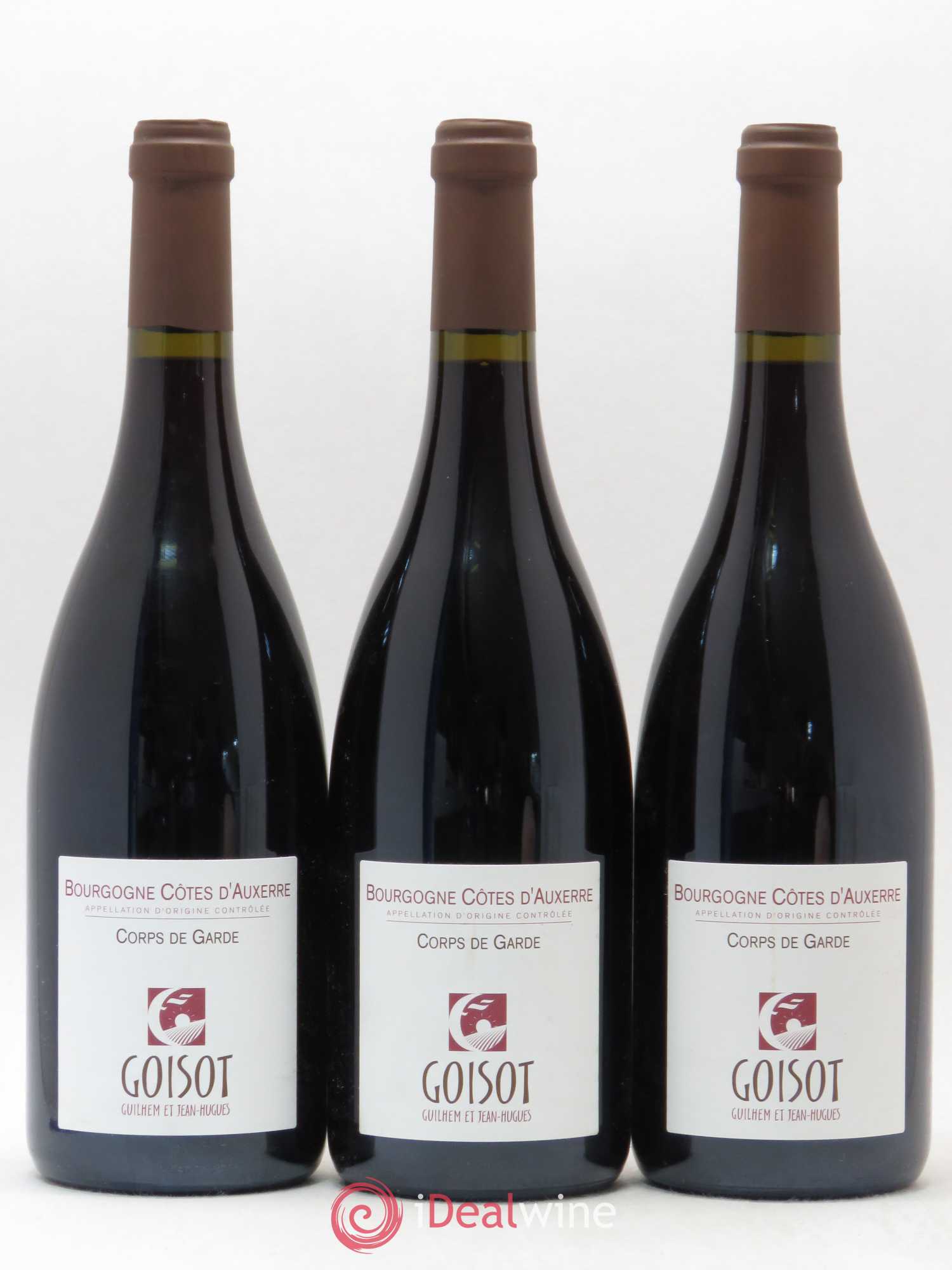 Bourgogne Cotes d'Auxerre Corps de Garde Goisot 2015 - Posten von 3 Flaschen - 0