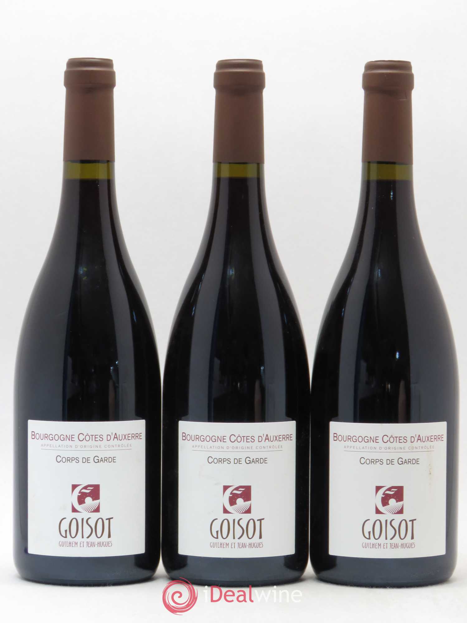 Bourgogne Cotes d'Auxerre Corps de Garde Goisot 2015 - Posten von 3 Flaschen - 0