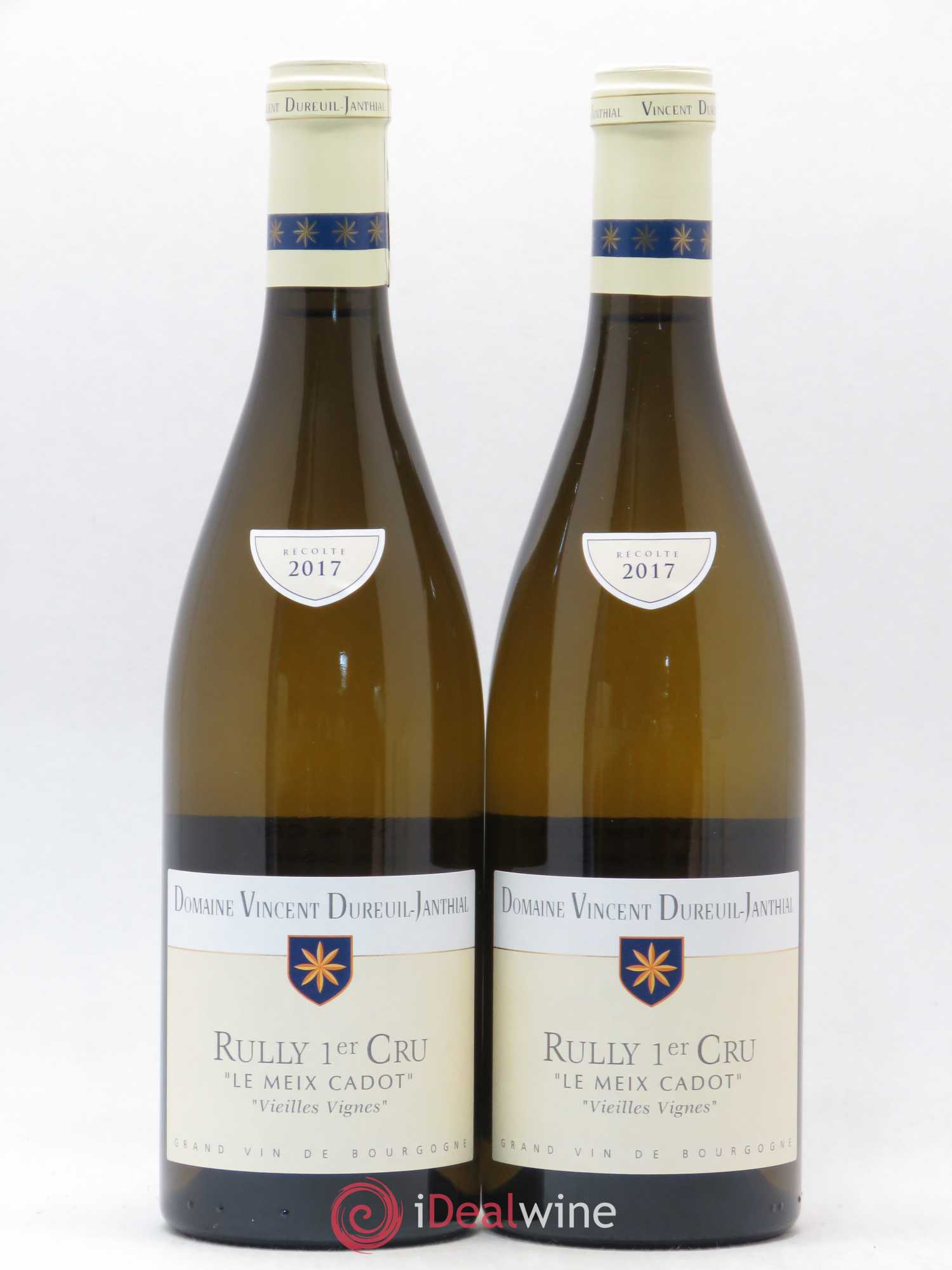 Rully 1er Cru Meix Cadot Vieilles vignes Dureuil Janthial 2017 - Posten von 2 Flaschen - 0