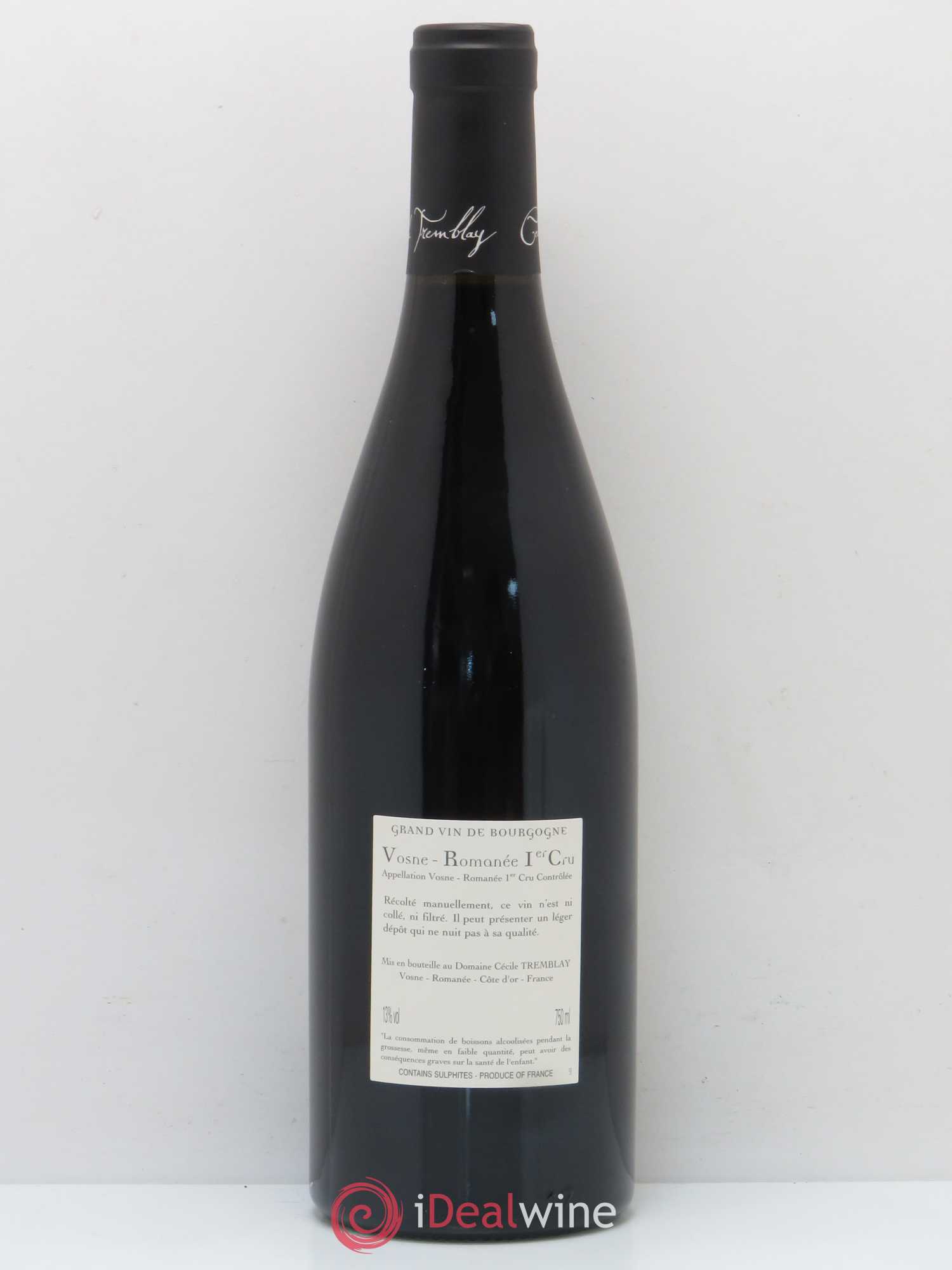 Vosne-Romanée 1er Cru Les Beaumonts (ou Beaux Monts) Cécile Tremblay 2013 - Lot de 1 bouteille - 1