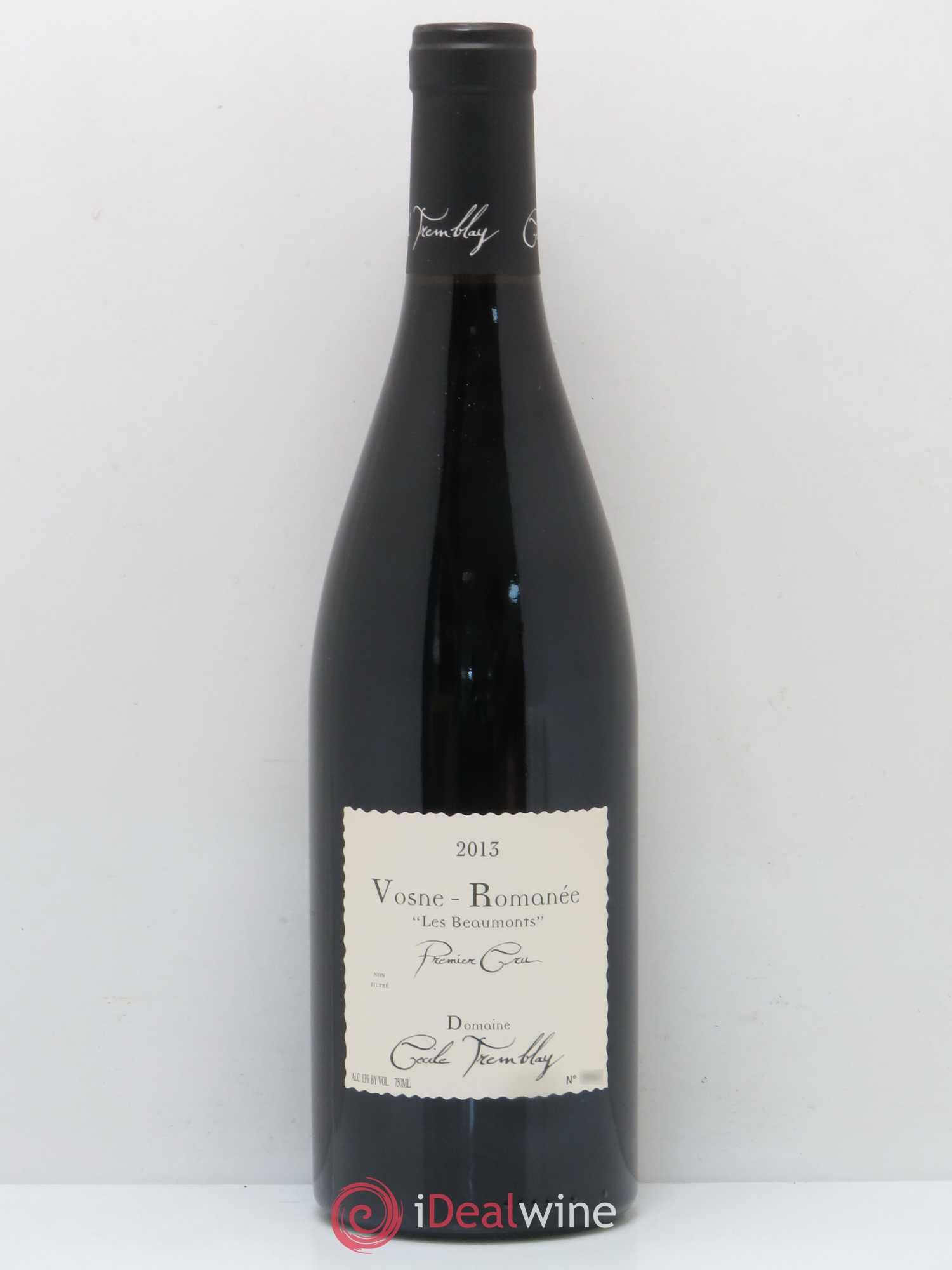 Vosne-Romanée 1er Cru Les Beaumonts (ou Beaux Monts) Cécile Tremblay 2013 - Lot de 1 bouteille - 0