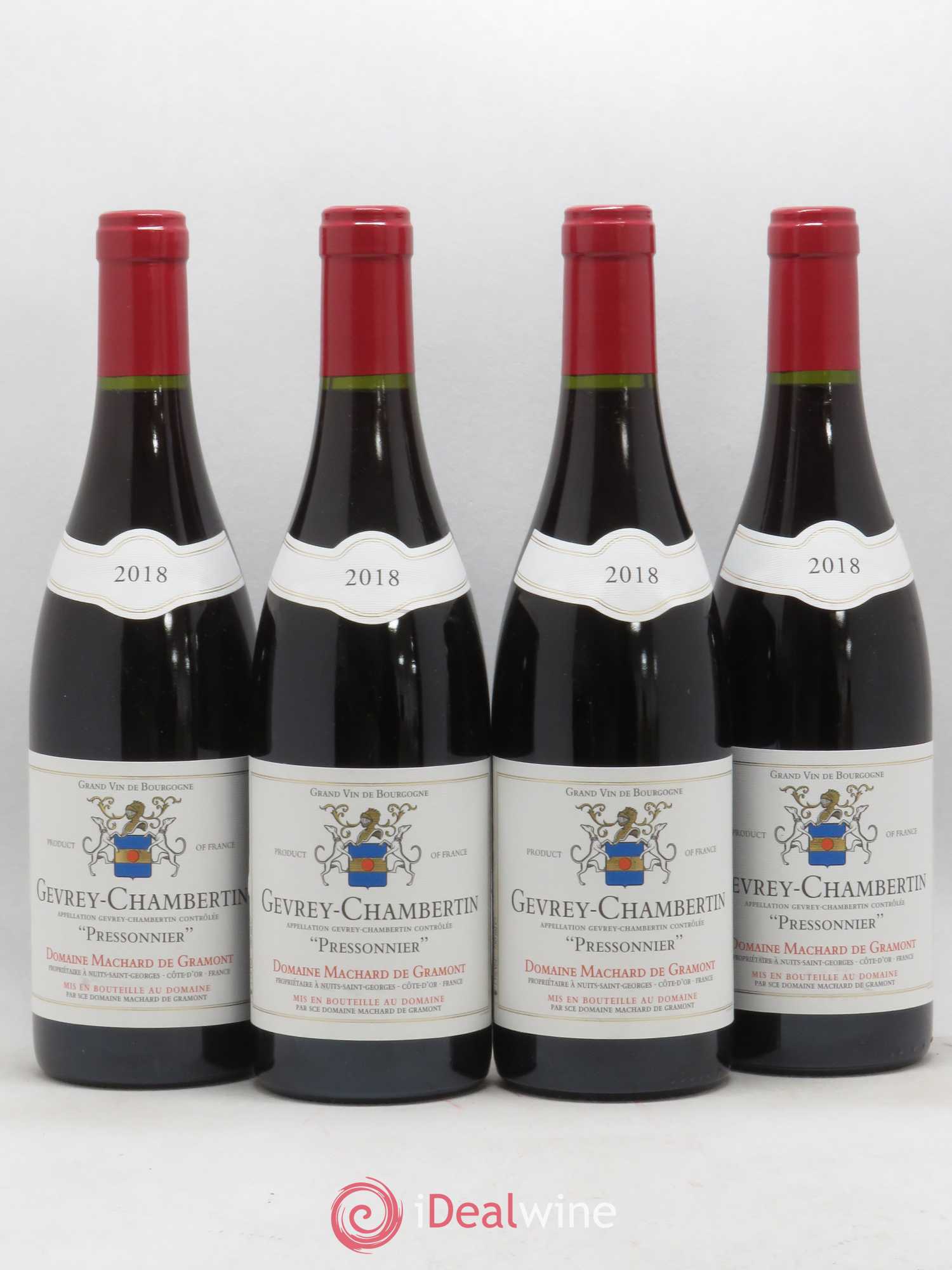 Gevrey-Chambertin Pressonnier Machard de Gramont 2018 - Posten von 4 Flaschen - 0