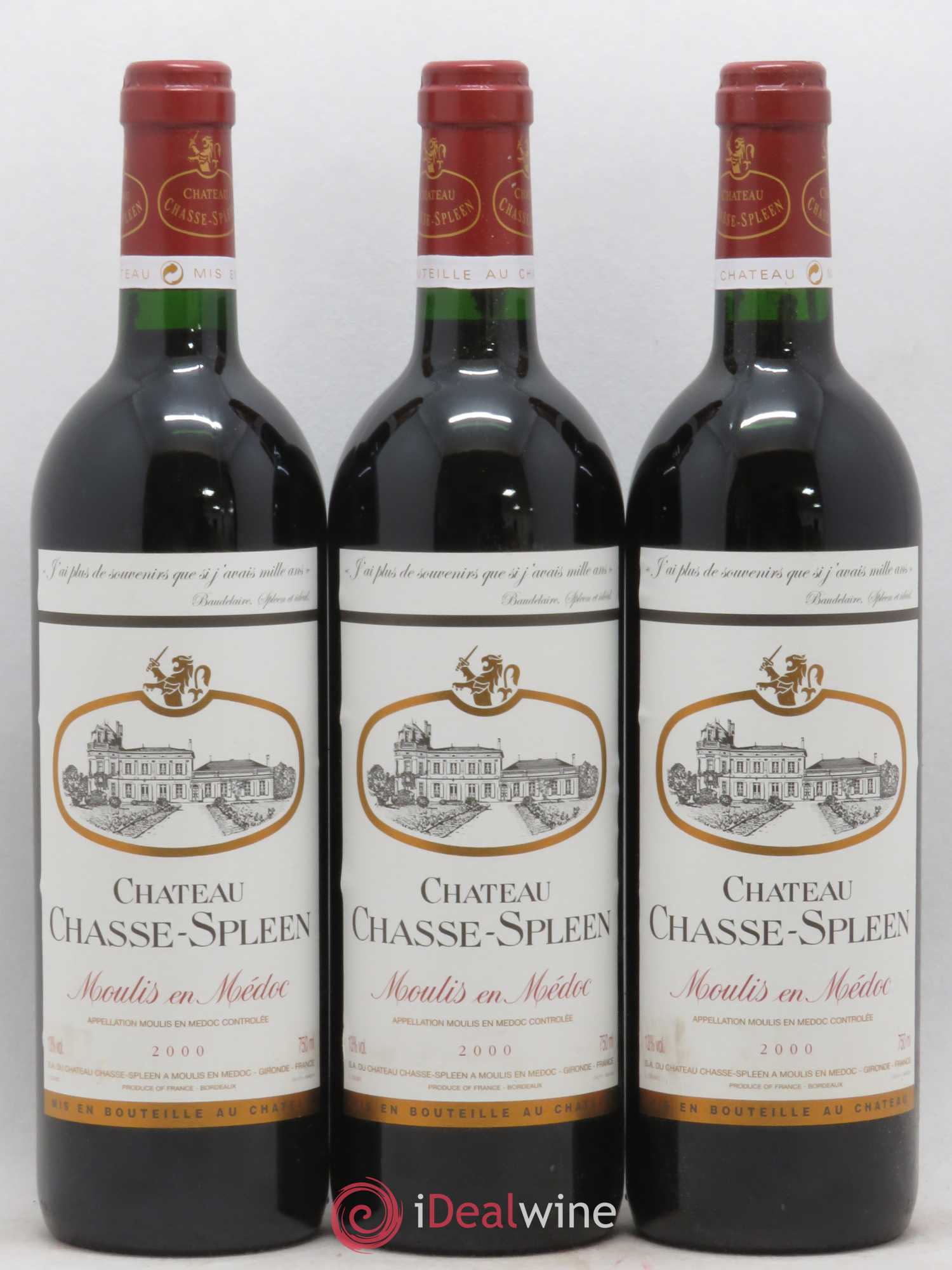 Château Chasse Spleen 2000 - Lot de 12 bouteilles - 2