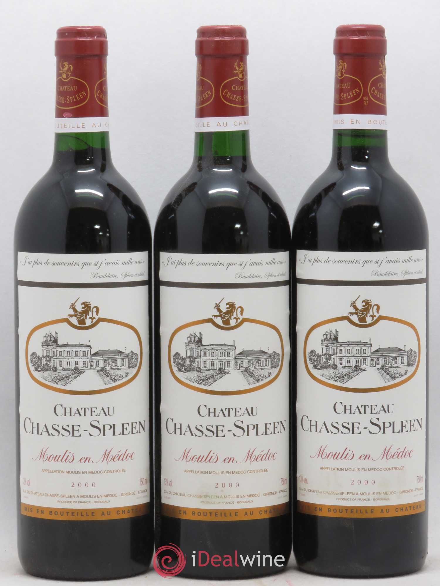 Château Chasse Spleen 2000 - Lot de 12 bouteilles - 3