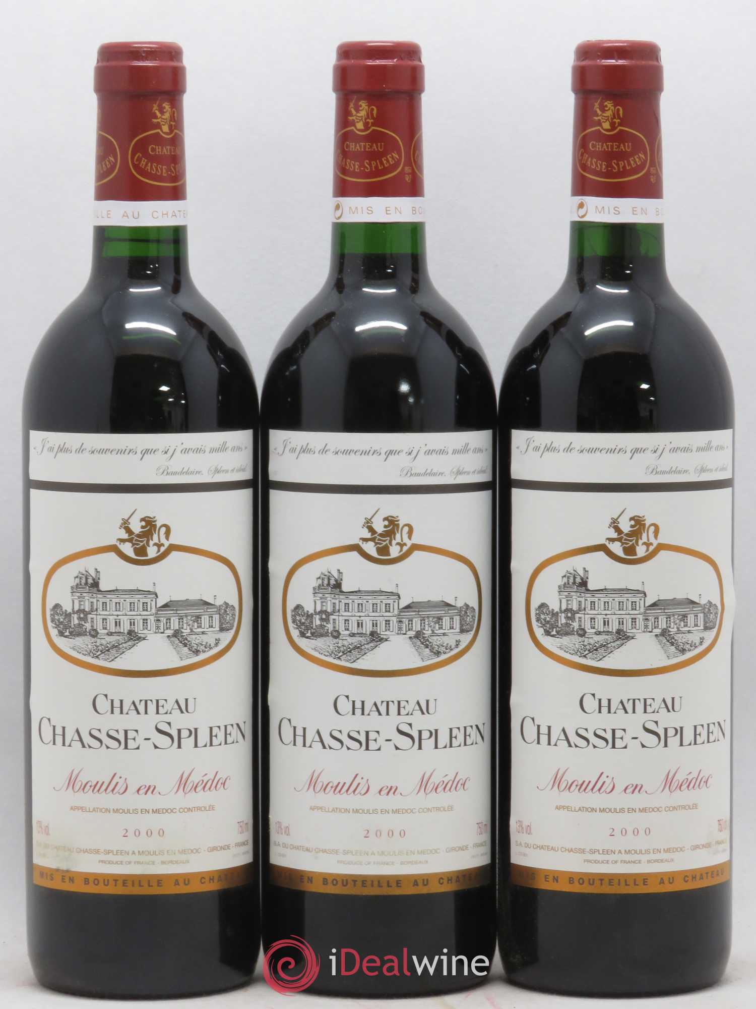 Château Chasse Spleen 2000 - Lot de 12 bouteilles - 4