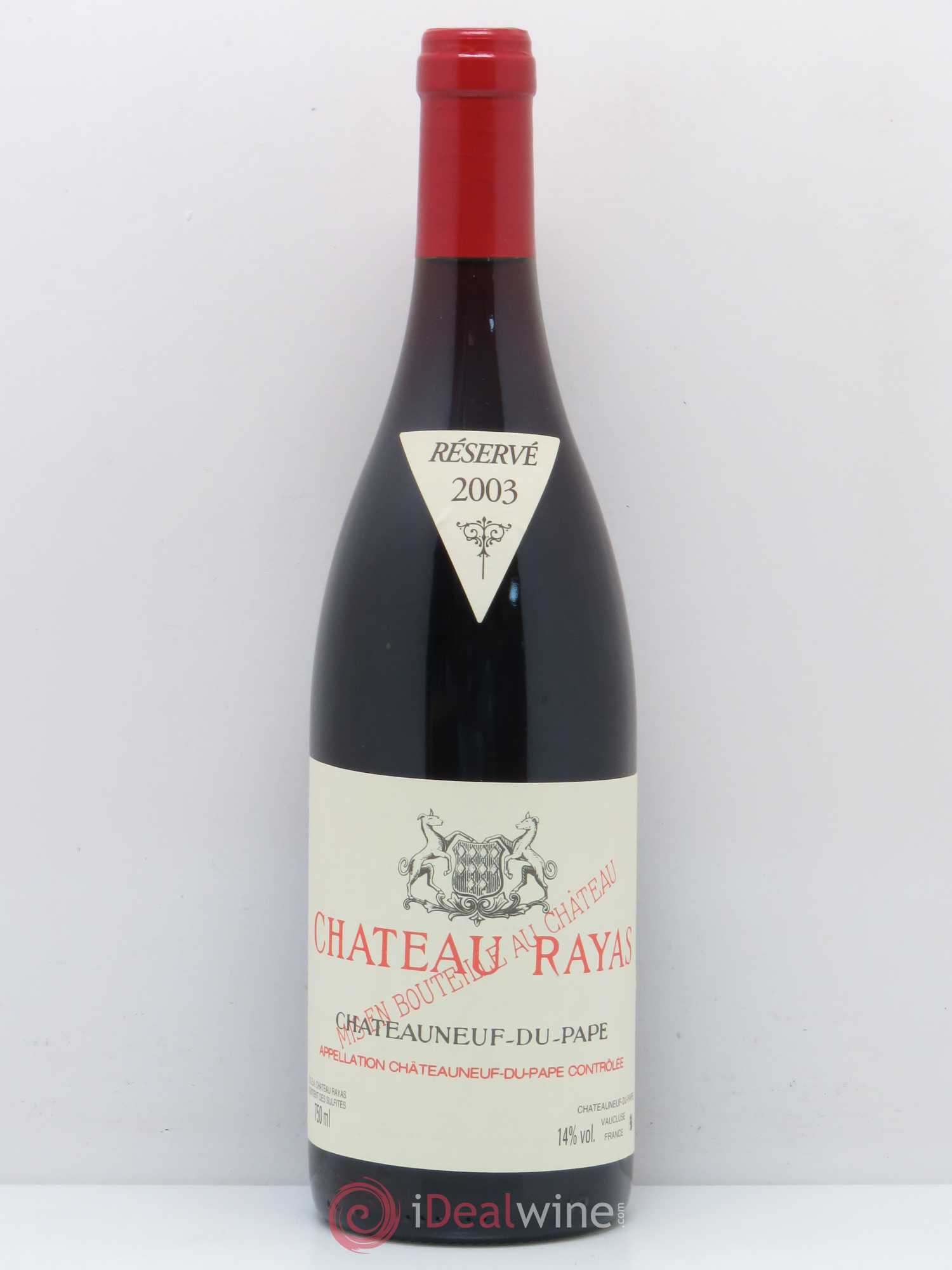 Châteauneuf-du-Pape Château Rayas Emmanuel Reynaud 2003 - Lot de 1 bouteille - 0