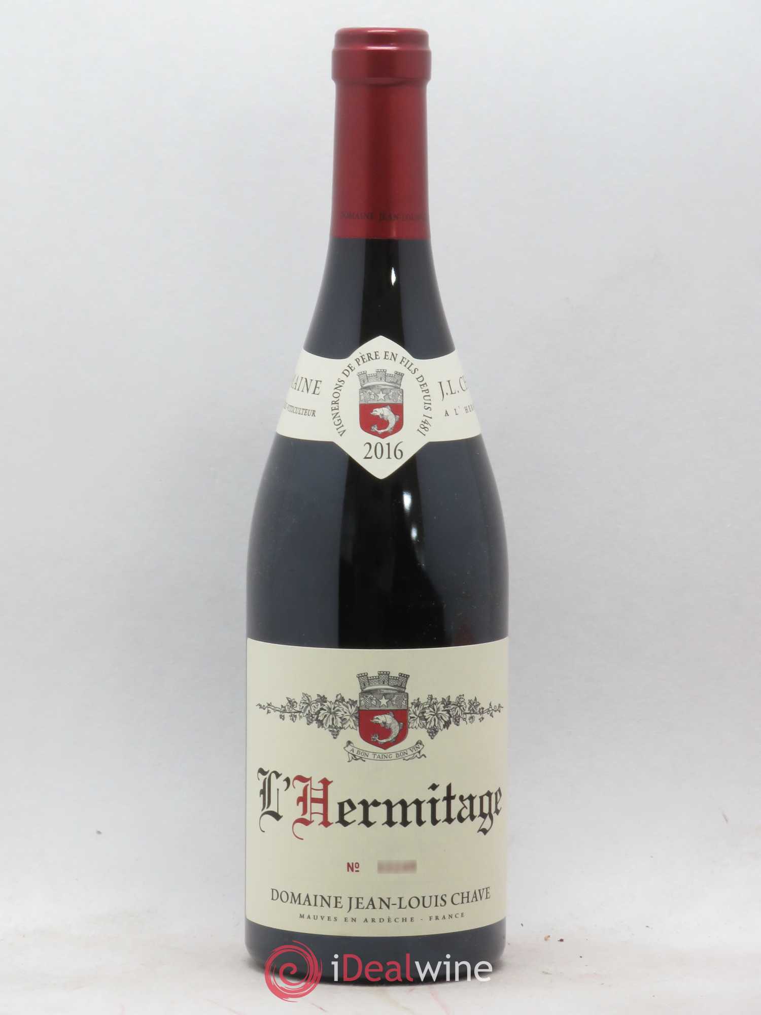 Hermitage Jean-Louis Chave 2016 - Lot de 1 bouteille - 0