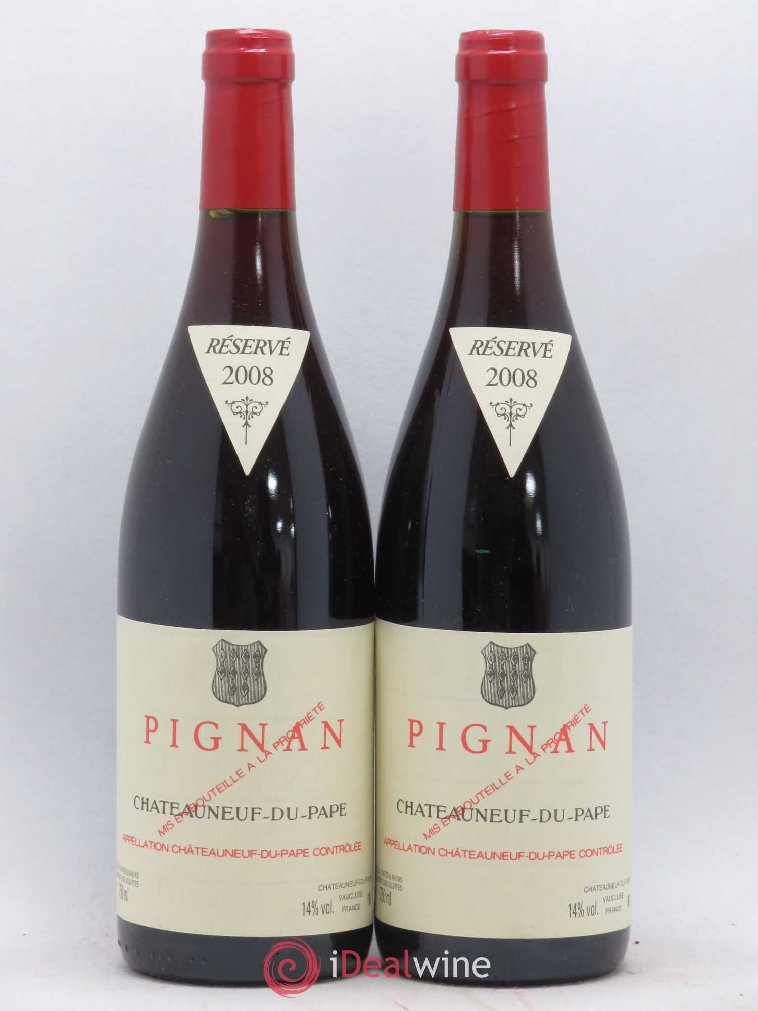 Châteauneuf-du-Pape Pignan Emmanuel Reynaud 2008 - Lot de 2 bouteilles - 0