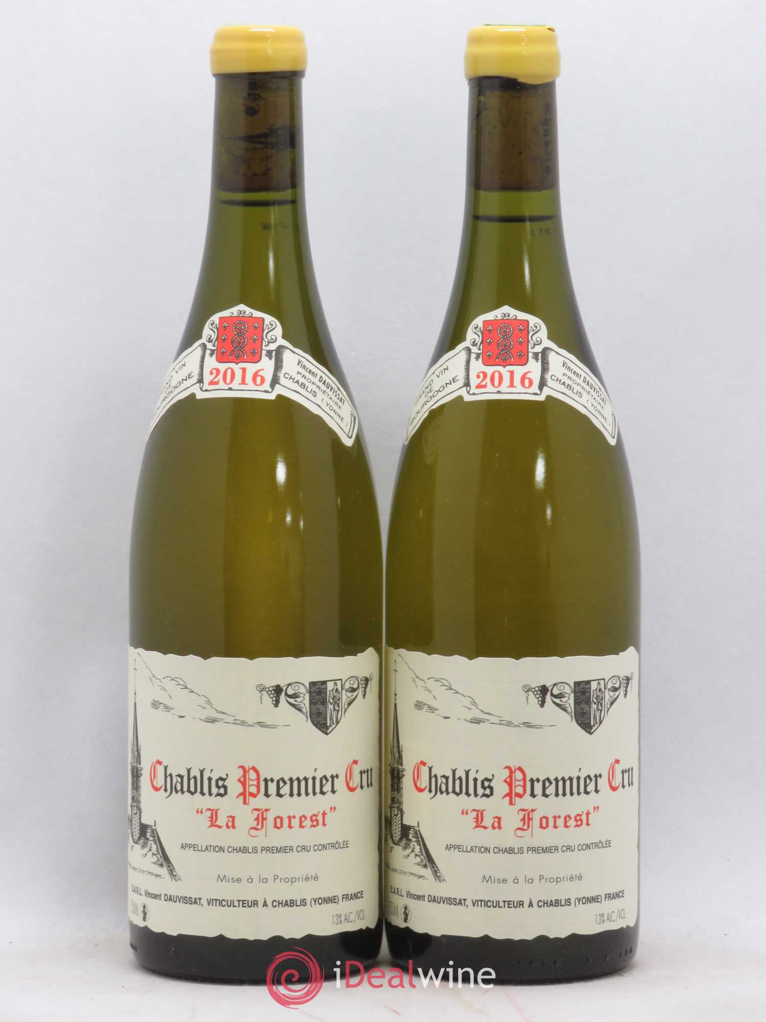 Chablis 1er Cru La Forest Vincent Dauvissat (Domaine) 2016 - Lot de 2 bouteilles - 0