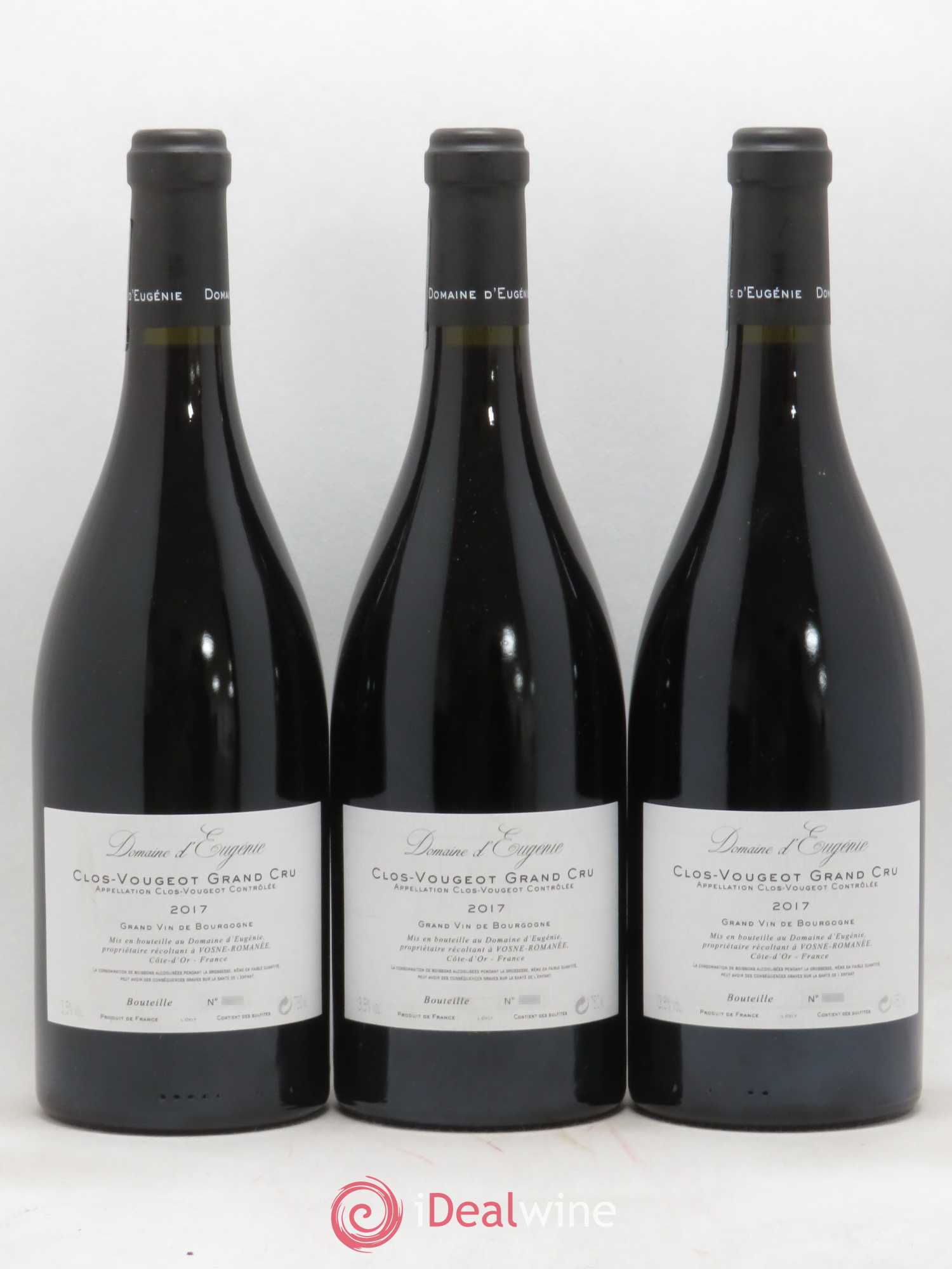 Clos de Vougeot Grand Cru Domaine René Engel - Domaine Eugénie 2017 - Lot de 3 bouteilles - 1