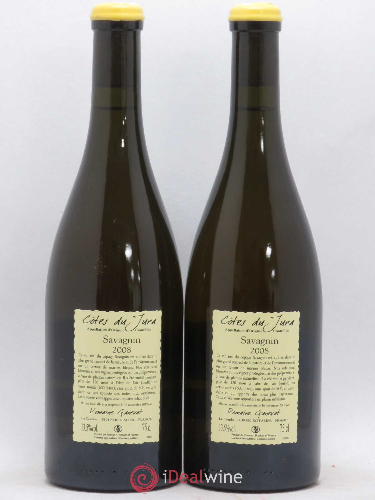 Côtes du Jura Les Vignes de mon Père Jean-François Ganevat (Domaine) 2008 - Lot de 2 bouteilles - 1