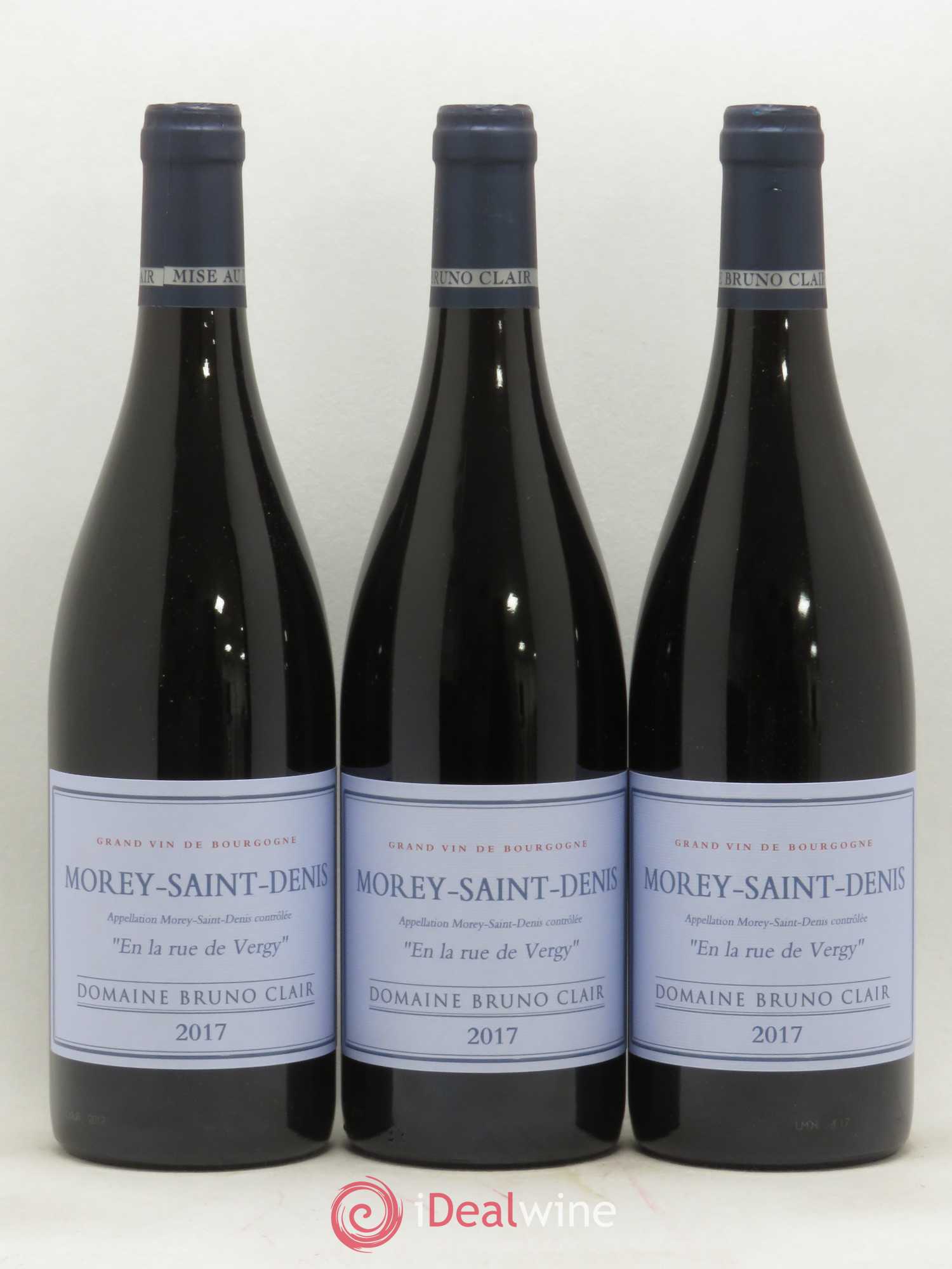 Morey-Saint-Denis En la Rue de Vergy Bruno Clair (Domaine) 2017 - Lot de 3 bouteilles - 0