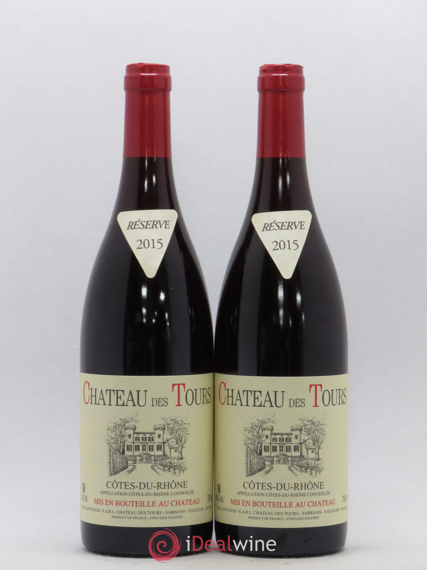 Côtes-du-Rhône Château des Tours Emmanuel Reynaud 2015 - Lot de 2 bouteilles - 0