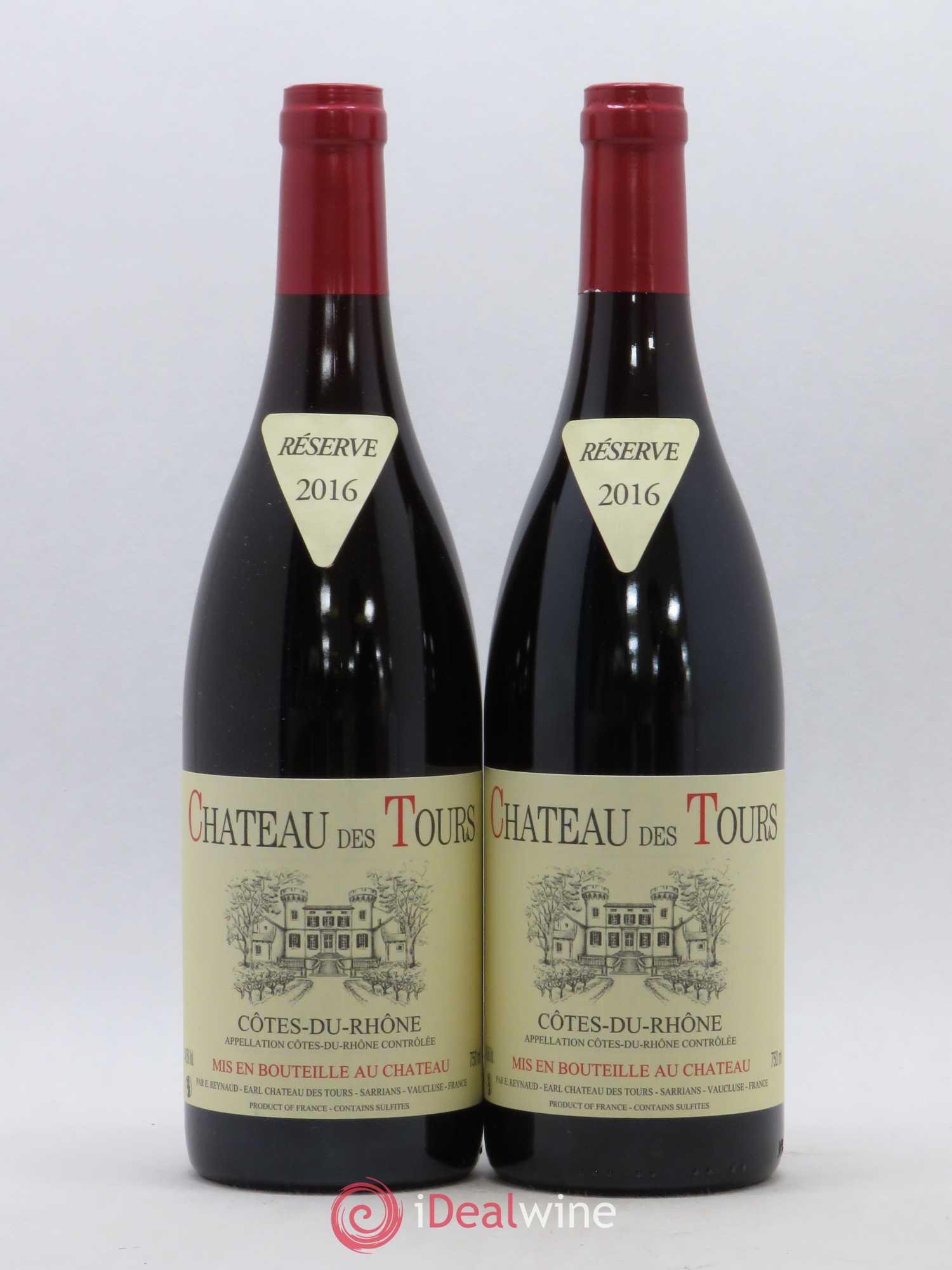 Côtes-du-Rhône Château des Tours Emmanuel Reynaud 2016 - Lot de 2 bouteilles - 0